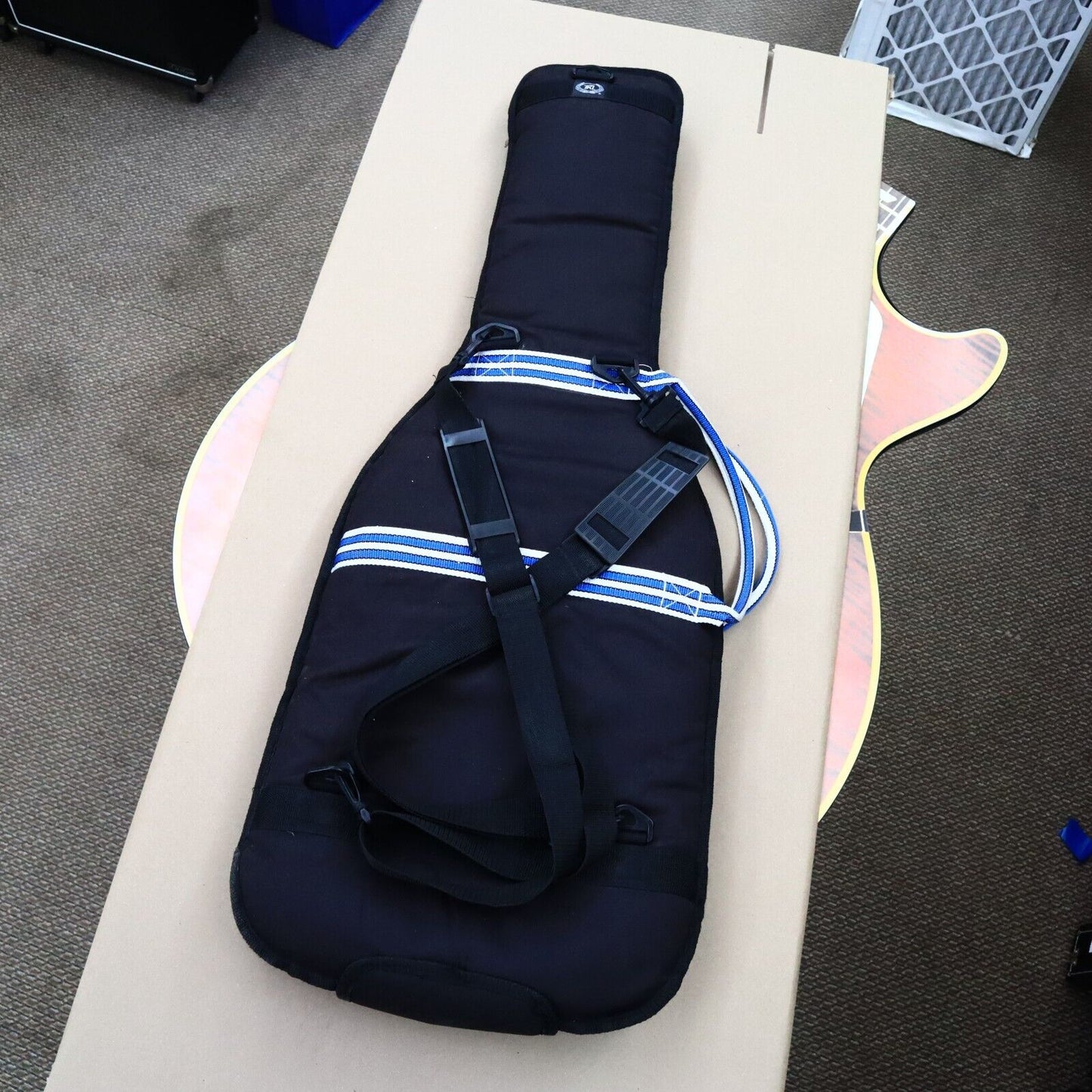 1990s Vintage TKL Ibanez S Series RG Gig Bag Padded Deluxe Blue / White