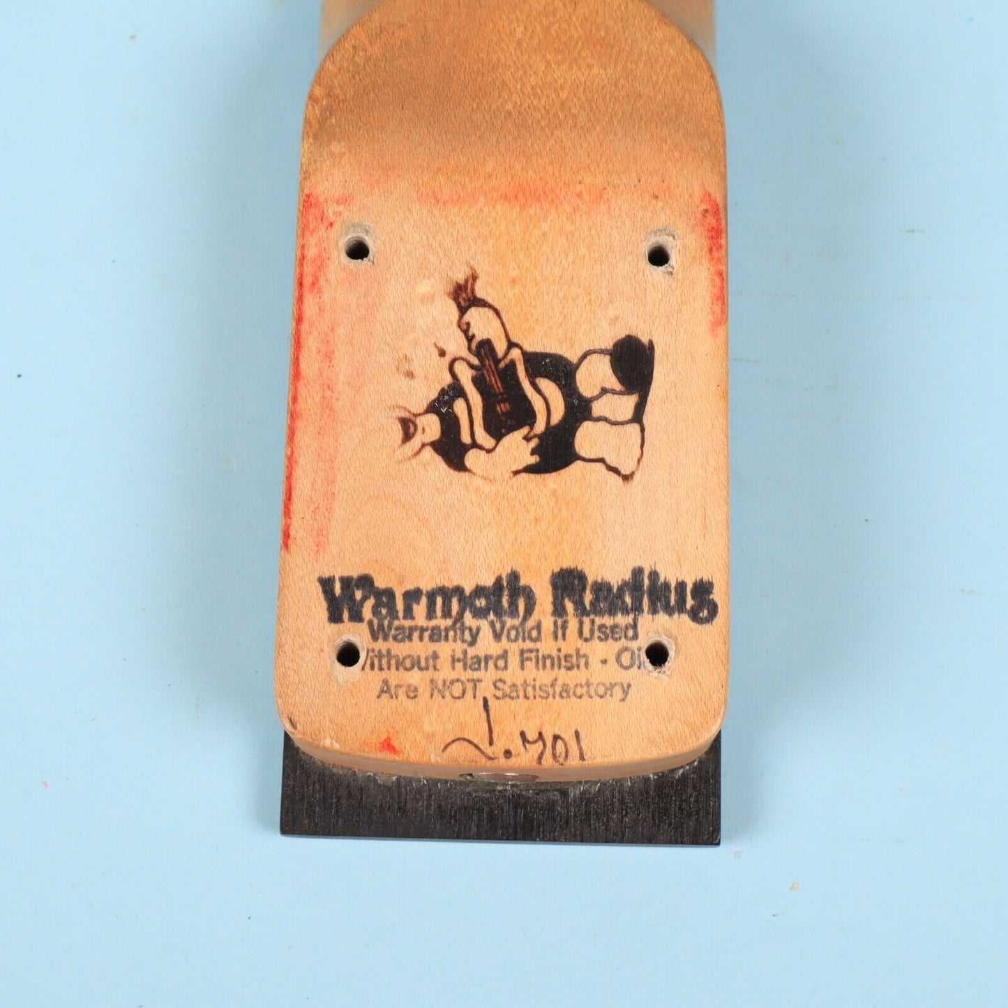 1980's Warmoth Maple Reverse Headstock Locking Nut Guitar Ebony Neck 24.75 Scale