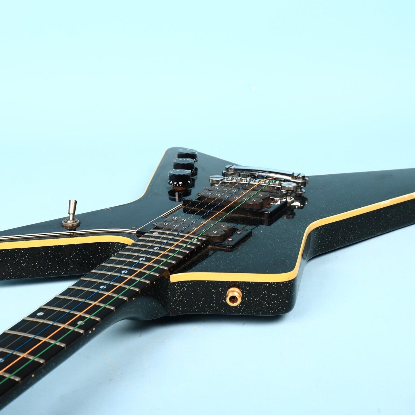 1982 Guild Nova X-82 Black Sparkle USA American Electric Guitar