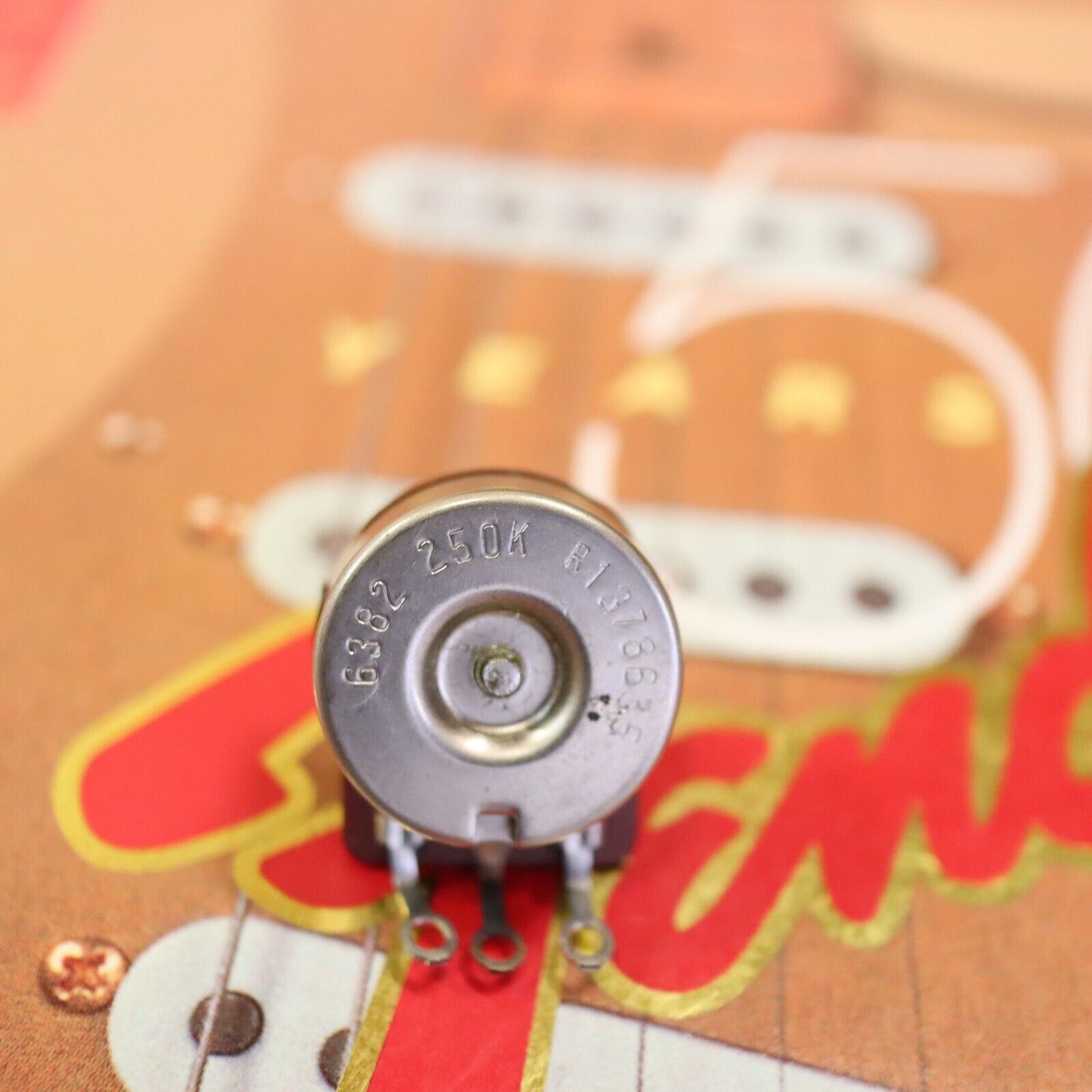 1986 Fender Telecaster AVRI CTS Pot NOS 250K Solid Shaft Guitar Potentiometer