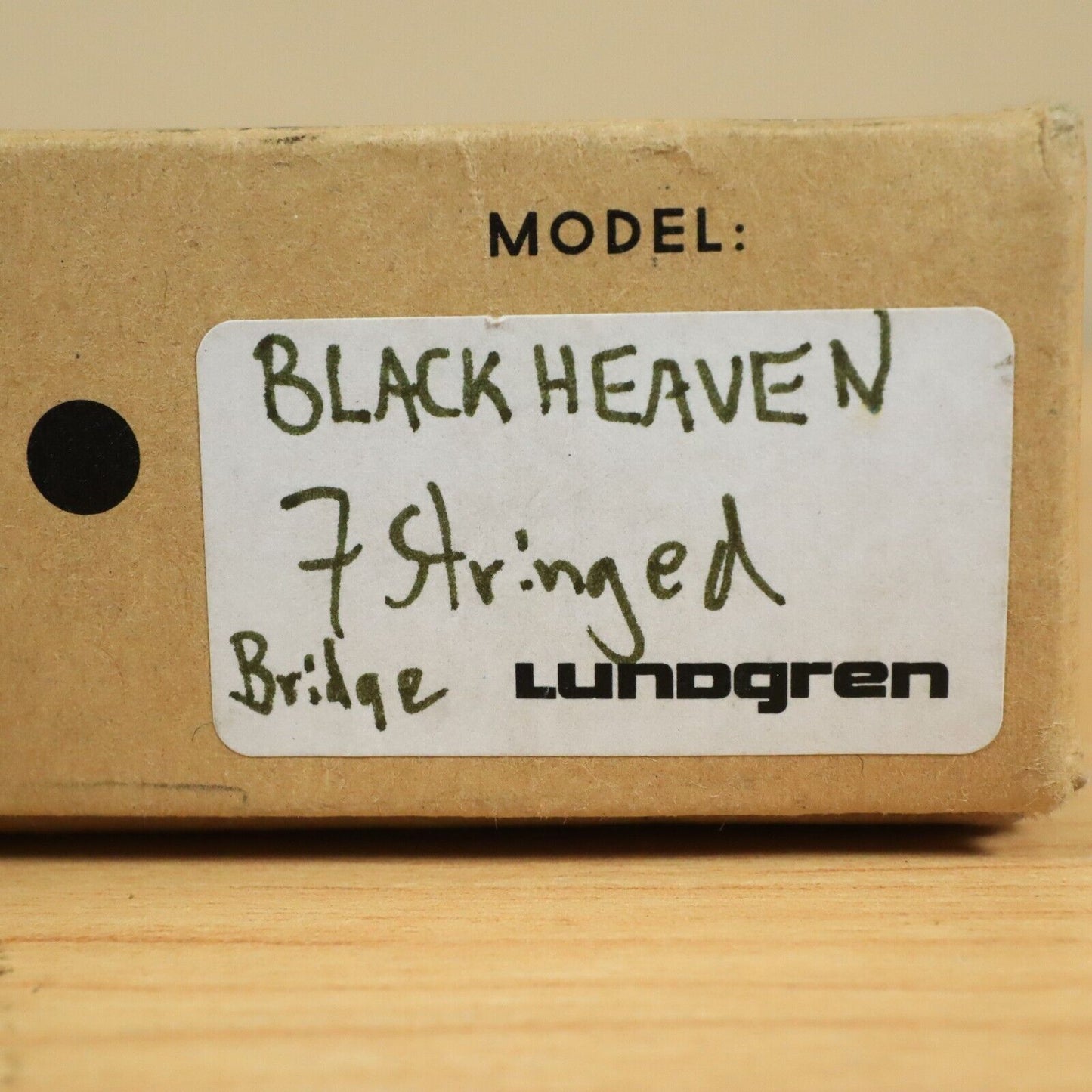 Lundgren Black Heaven 7-String Pickup Bridge Electric Guitar