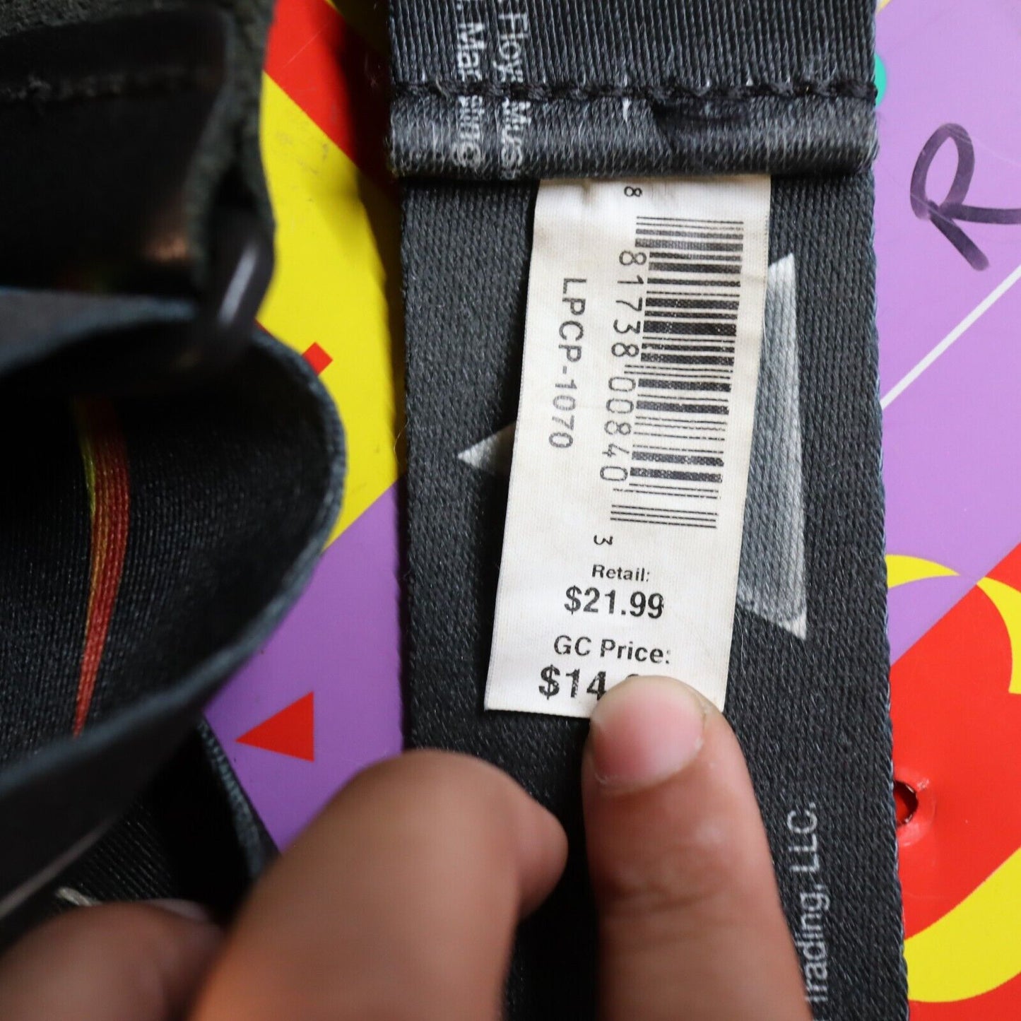 2007 Perri's Leathers Guitar Strap Polyester Pink Floyd Dark Side of the Moon