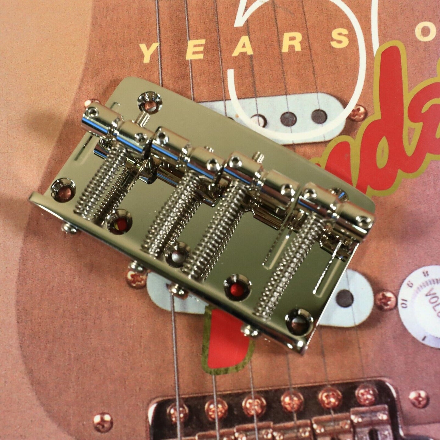 Gotoh 203B-4 Bass Bridge 4-Strings Precision Jazz for Fender P Jazz Bass CHROME
