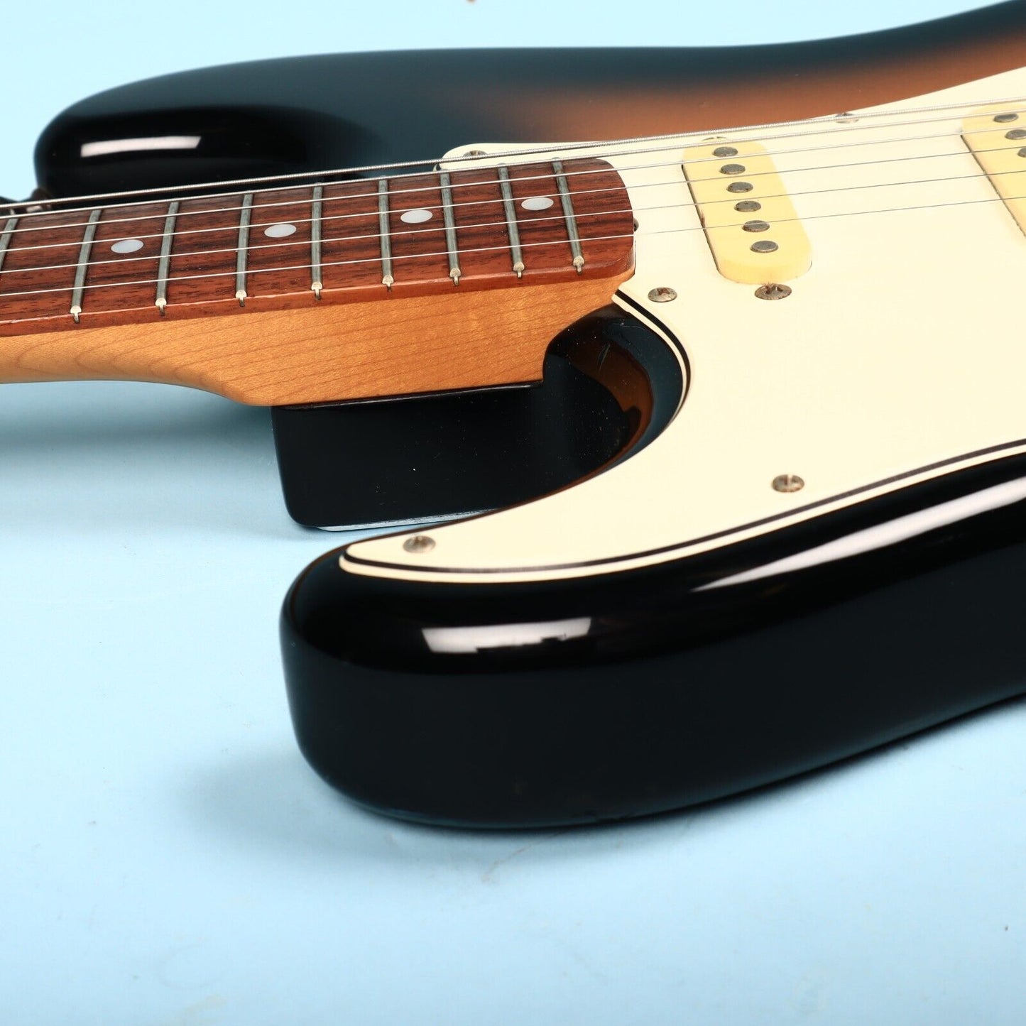 Fernandes MIJ Strat Left Hand Electric Guitar Tobacco Burst