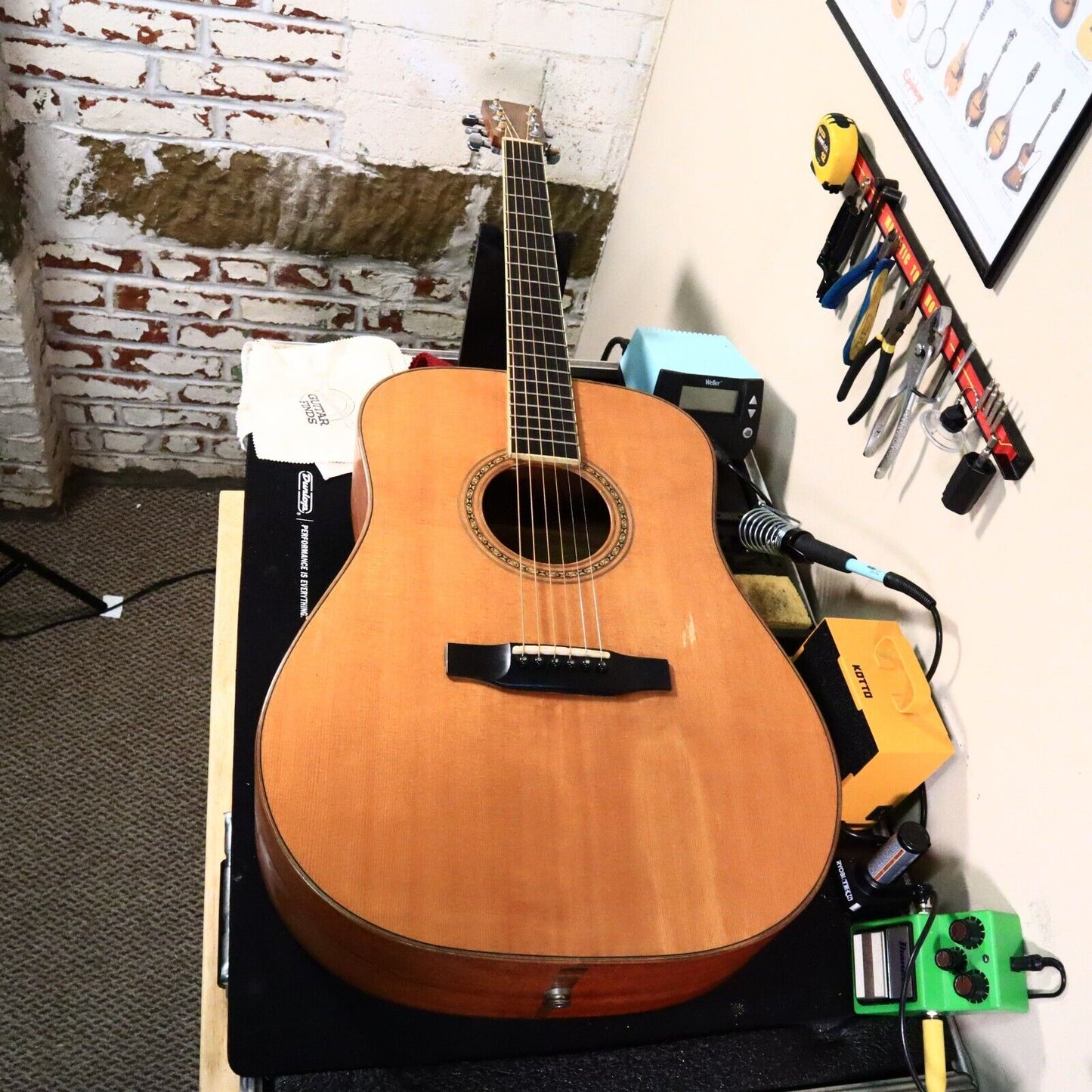 Vintage 1987 Larrivee NSR Acoustic Electric Guitar with Case Serial #00188