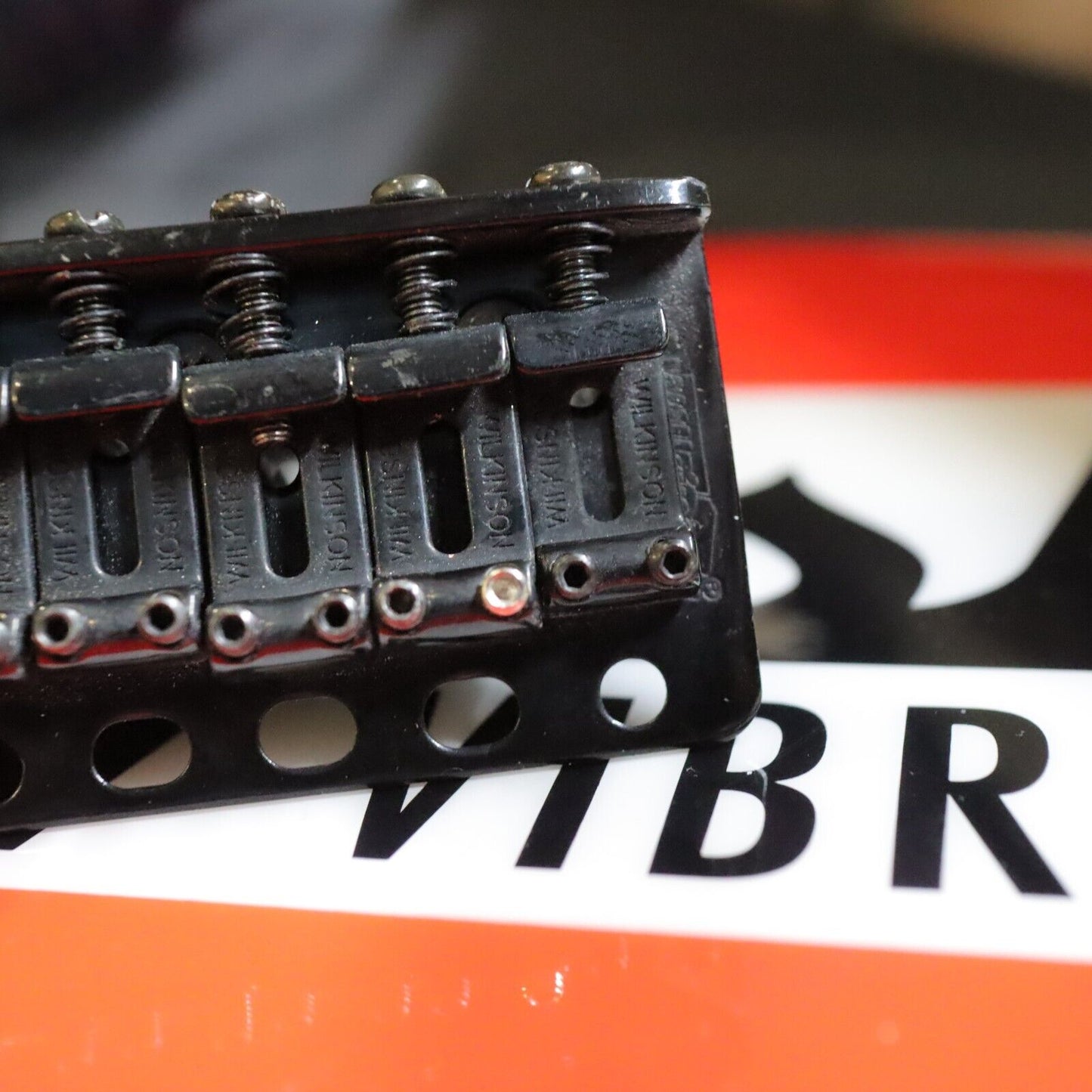 Wilkinson WVCSB Vintage Strat Tremolo Guitar Bridge - Black