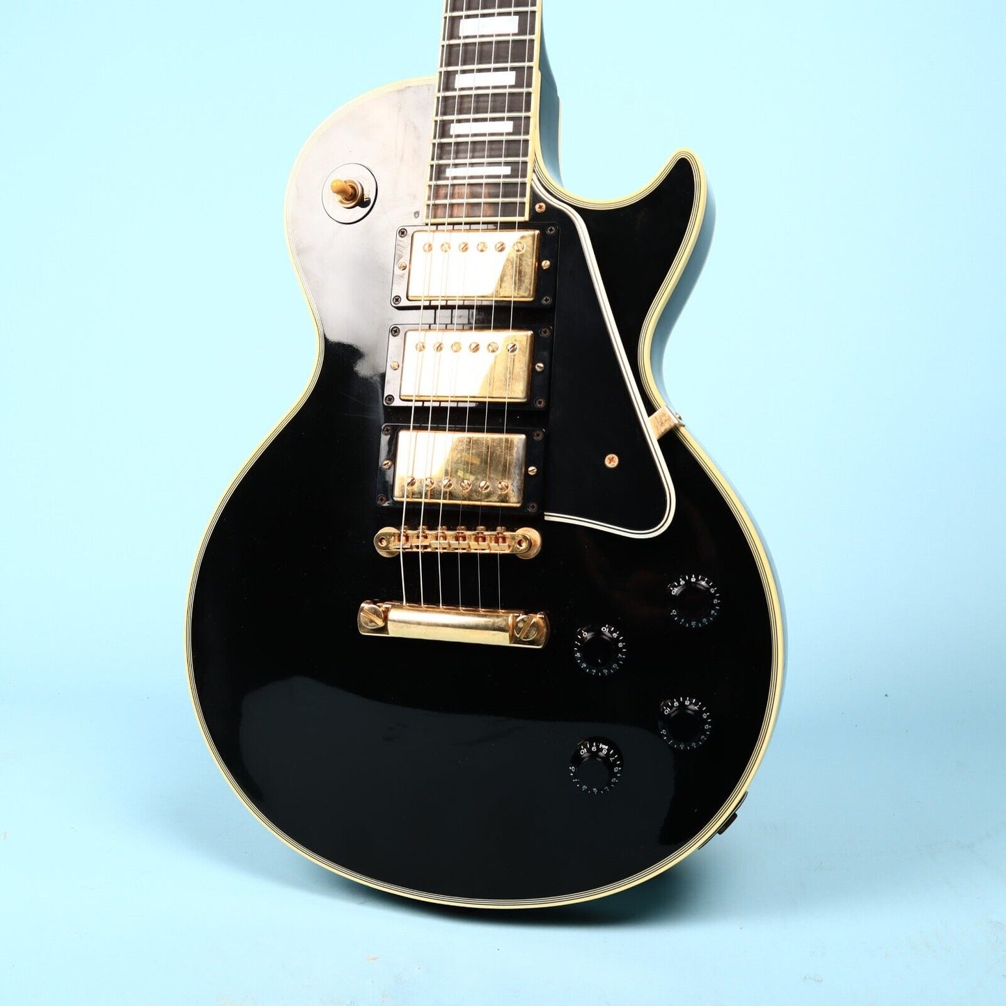2007 Gibson Les Paul Custom Black Beauty 3 Humbucker Electric Guitar