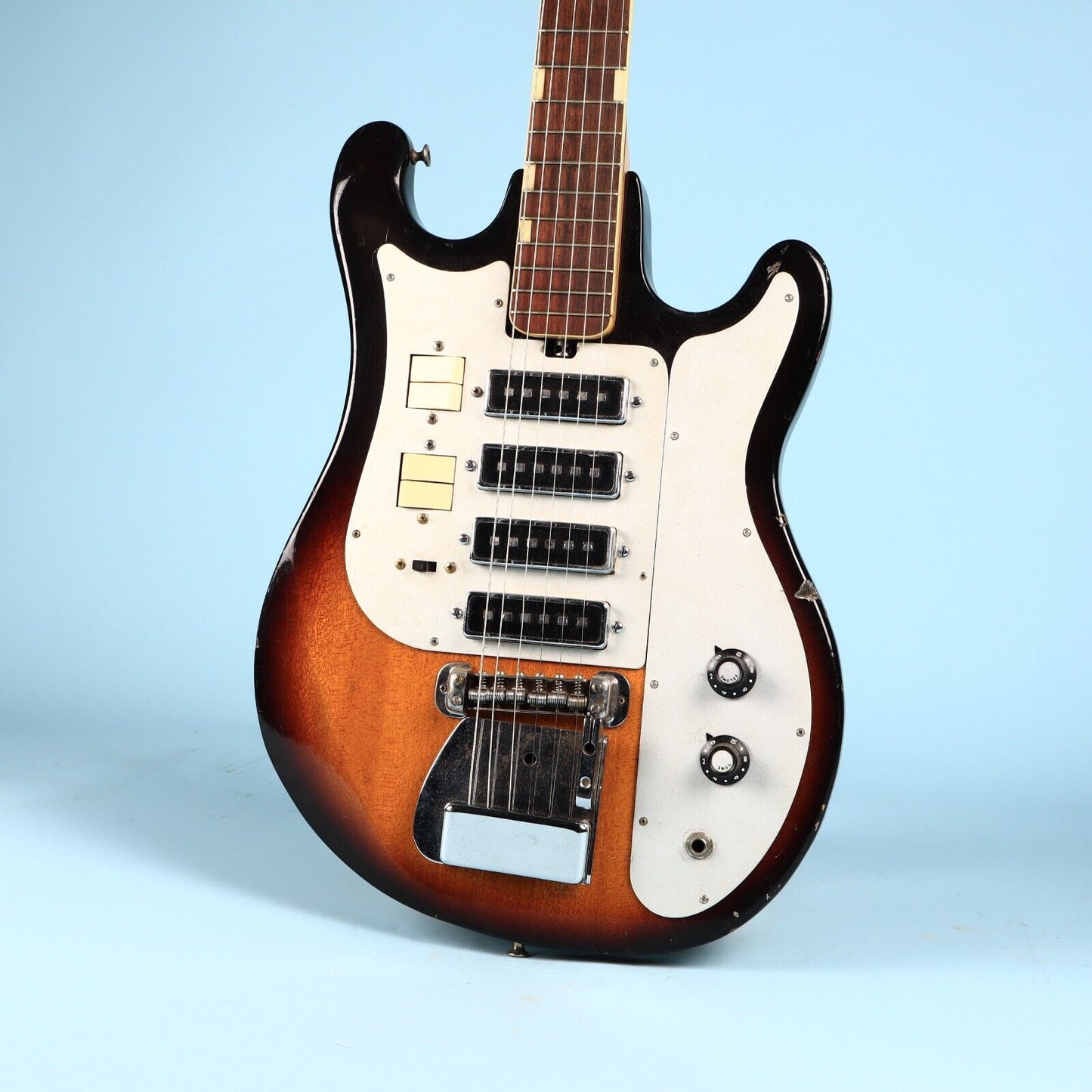 Vintage Teisco Del Rey WG-4L 4 Pickup Silvertone Eddie Van Halen's 1st Guitar