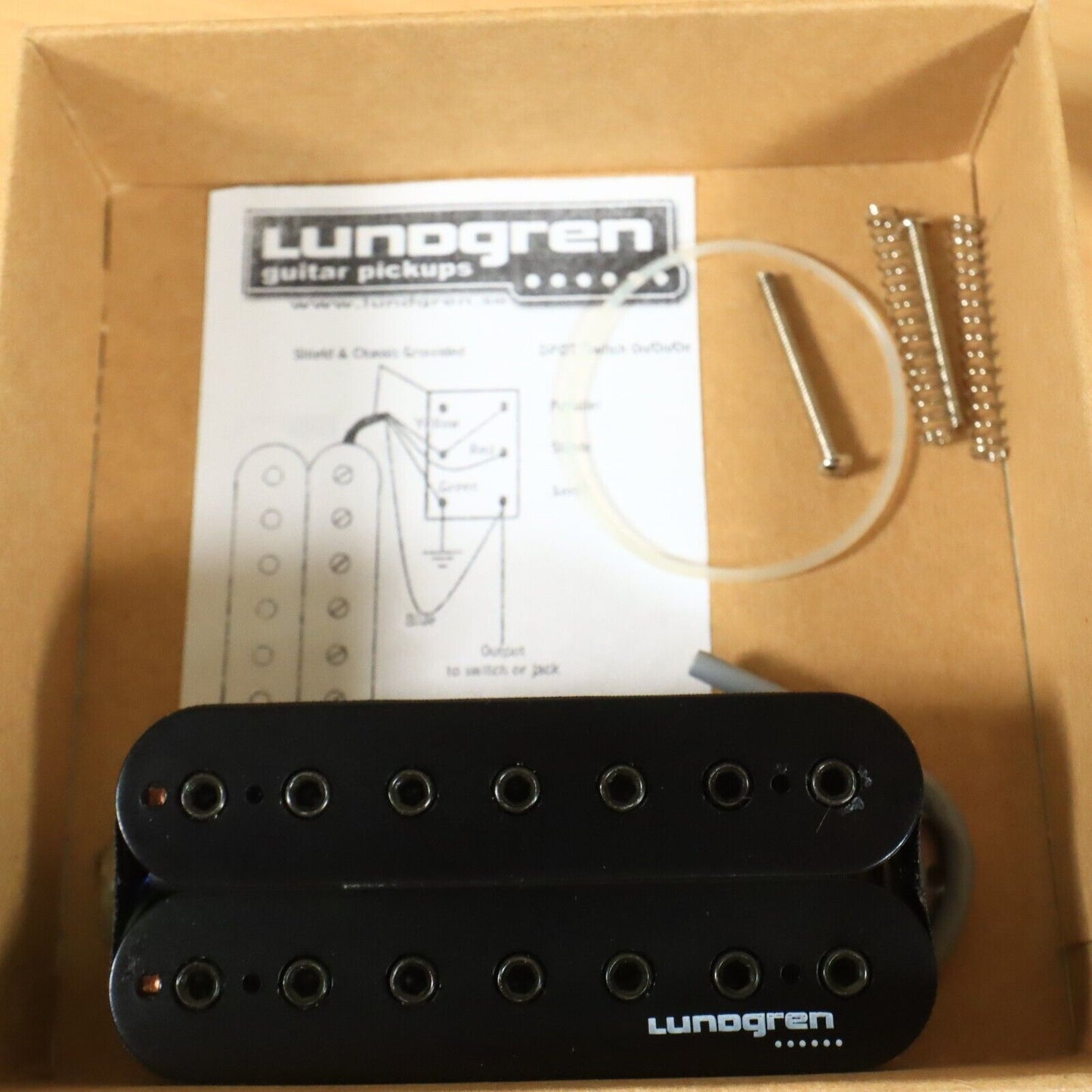 Lundgren Black Heaven 7-String Pickup Bridge Electric Guitar