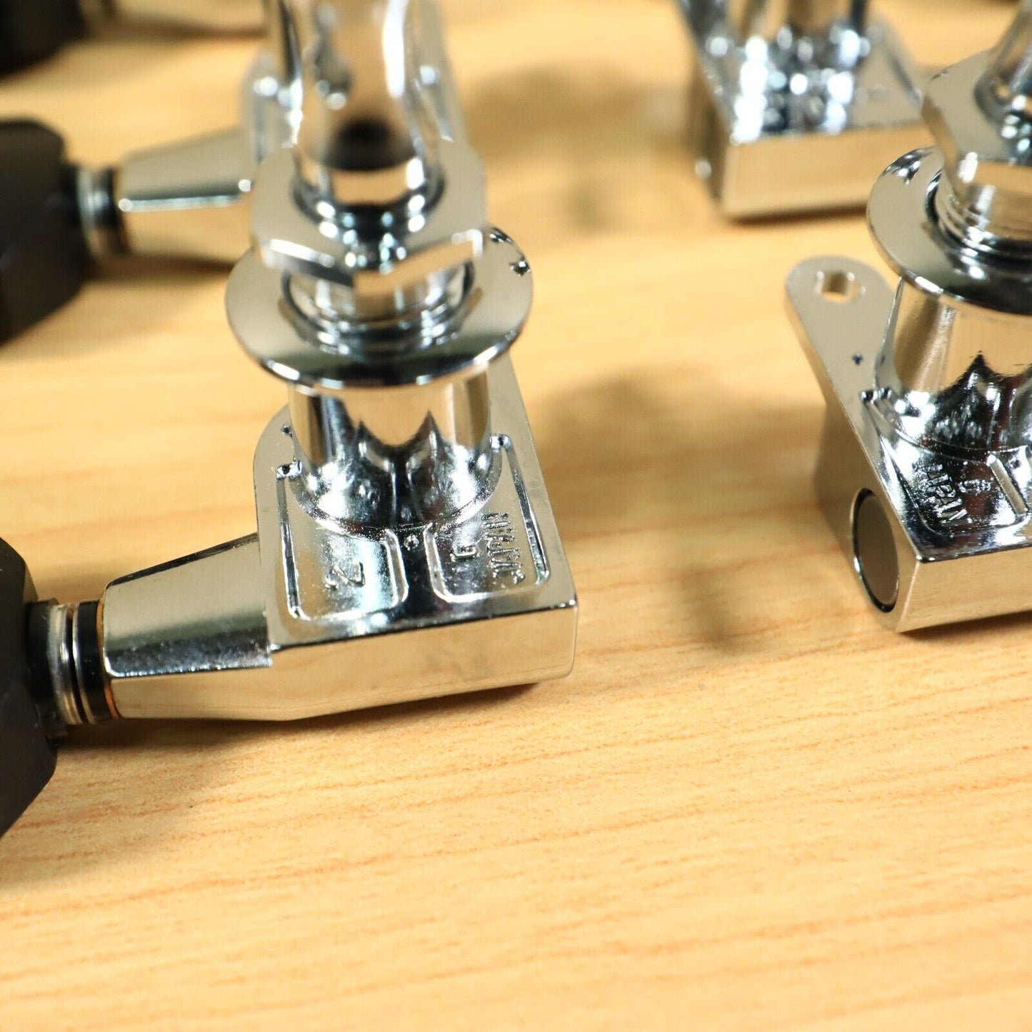 Gotoh SG360 Mini 3x3 Schaller Style Chrome Tuning Black Buttons Japan