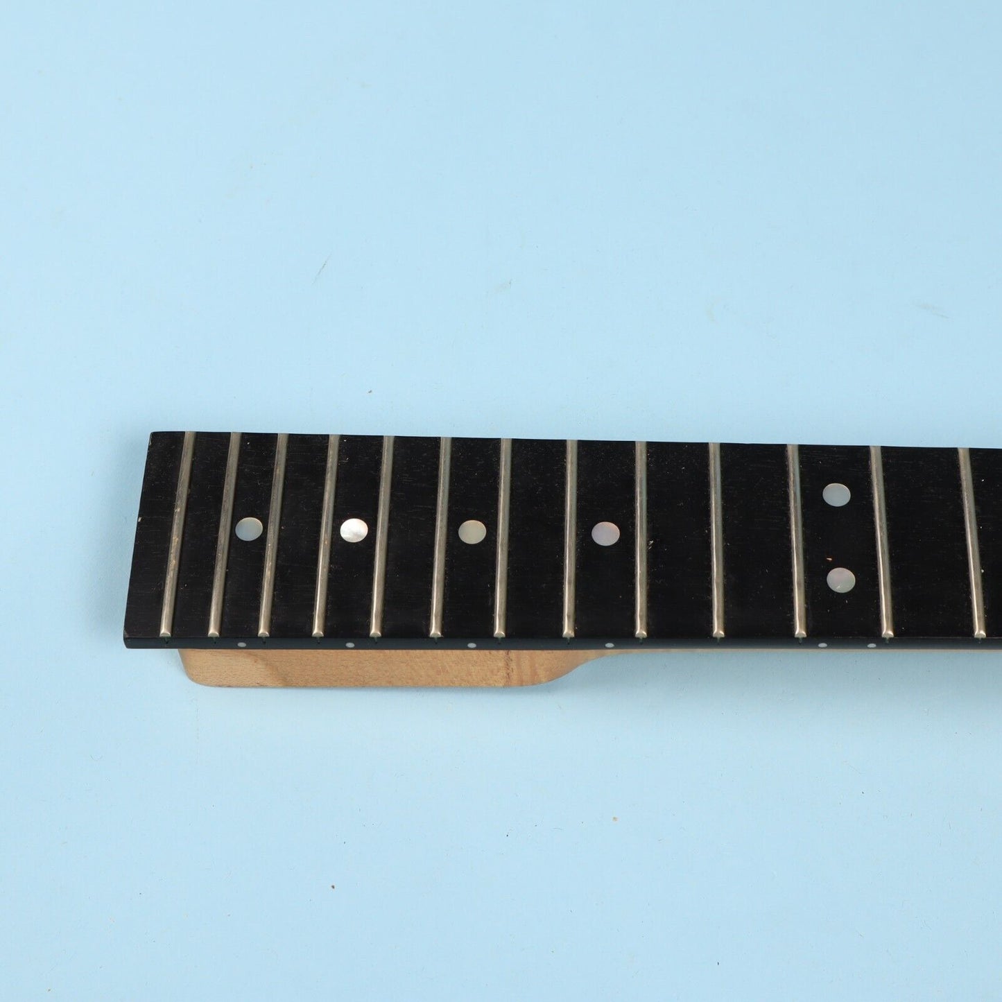 1980's Warmoth Maple Reverse Headstock Locking Nut Guitar Ebony Neck 24.75 Scale