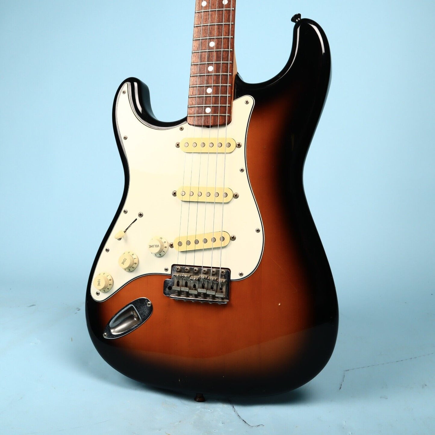 Fernandes MIJ Strat Left Hand Electric Guitar Tobacco Burst