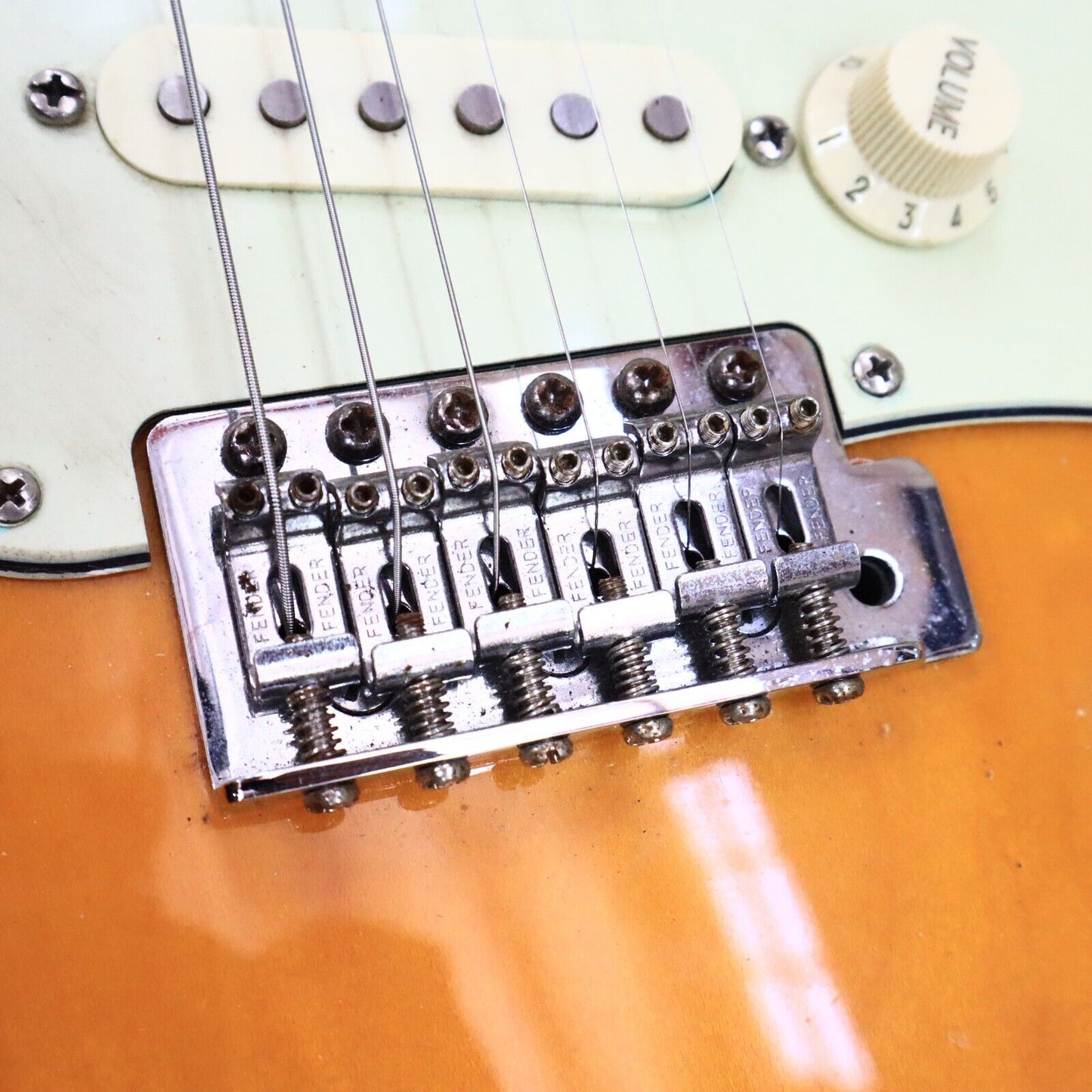 2004 Fender Stratocaster Standard Sunburst Mexico MIM Electric Guitar