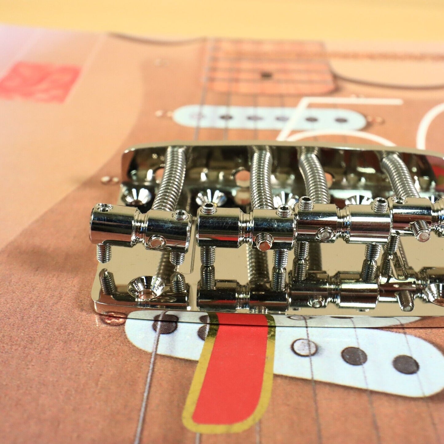 Gotoh 203B-4 Bass Bridge 4-Strings Precision Jazz for Fender P Jazz Bass CHROME