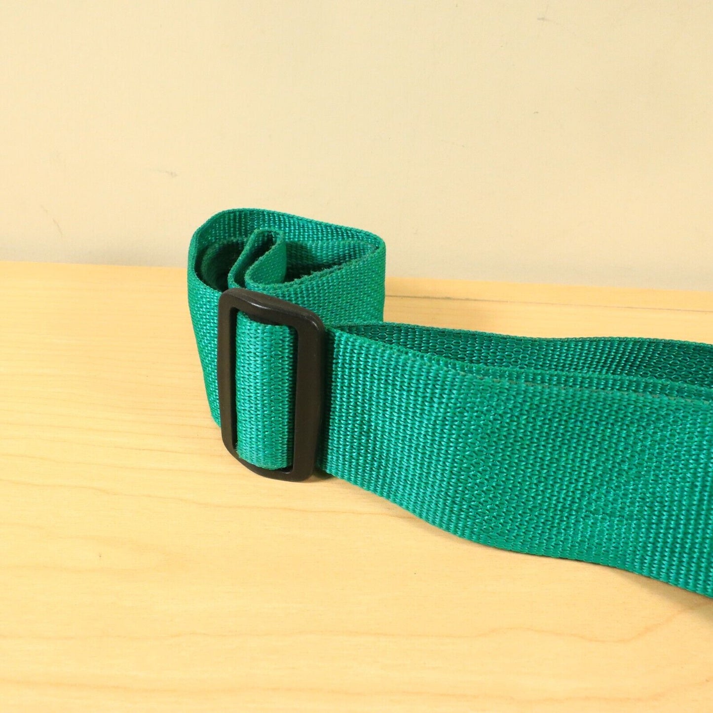 Vintage 90s Doctor Song USA Guitar Strap Green 2” Wide Adjustable Made In USA