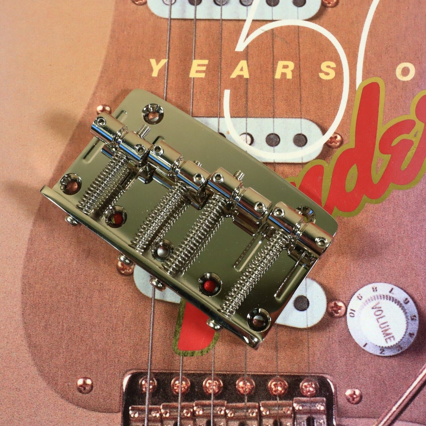 Gotoh 203B-4 Bass Bridge 4-Strings Precision Jazz for Fender P Jazz Bass CHROME