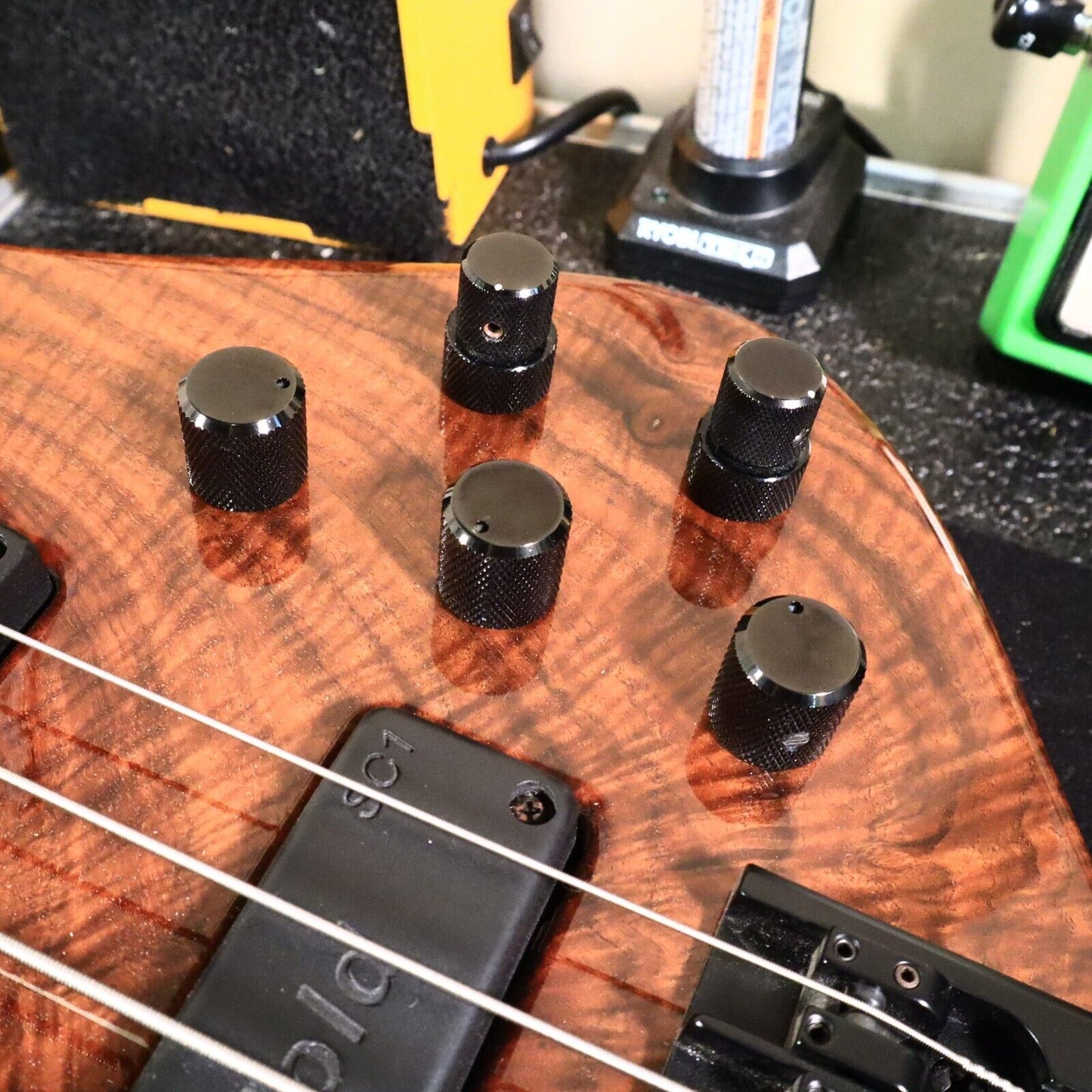 Skjold Exotic Custom Curly Walnut 5 String Bass Guitar