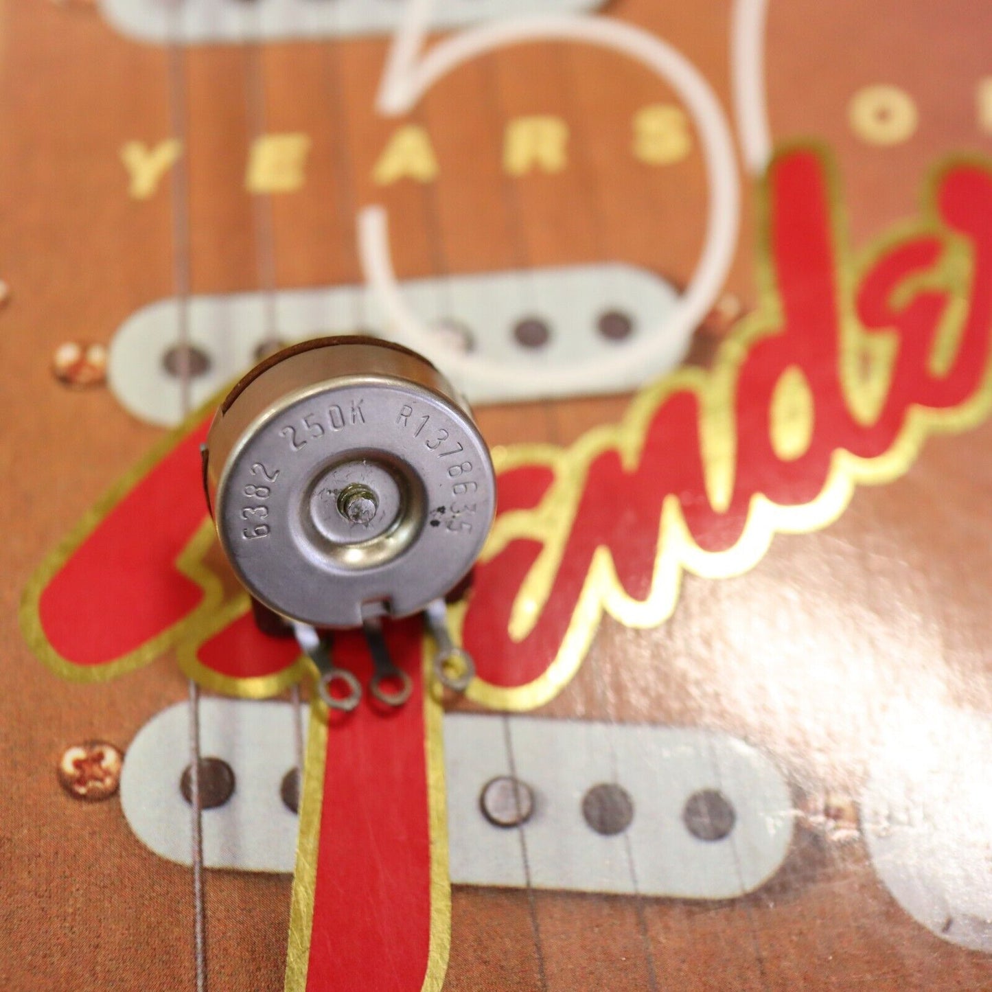1986 Fender Telecaster AVRI CTS Pot NOS 250K Solid Shaft Guitar Potentiometer