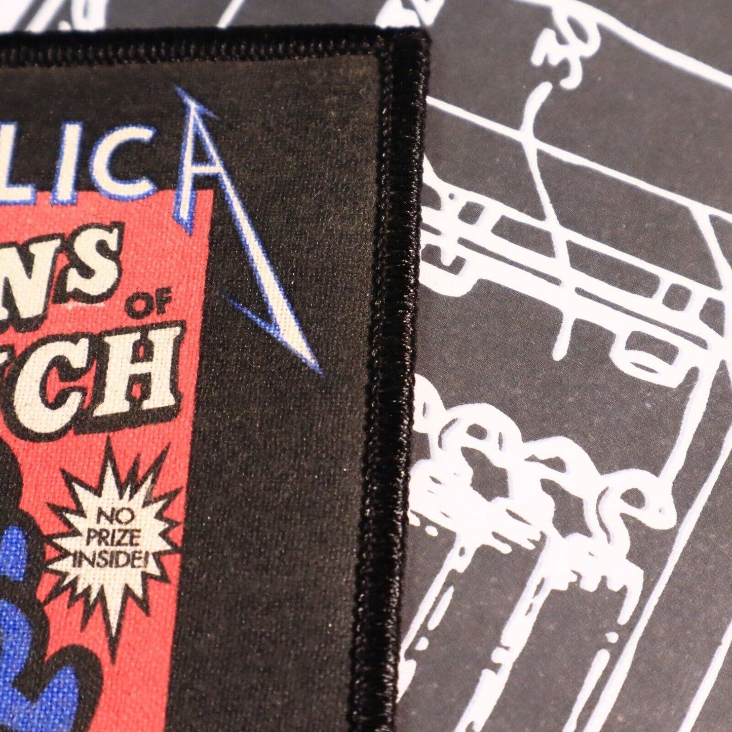 Metallica Cap'ns of Crunch Iron-On Patch Vintage
