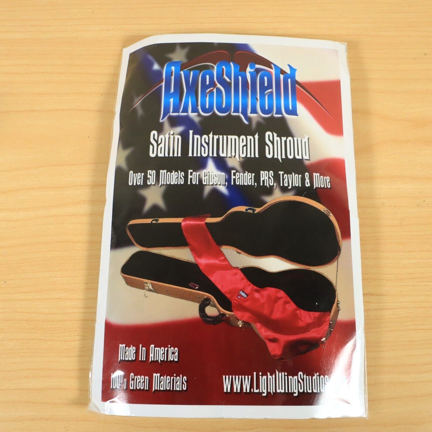 "AxeShield HD" Satin Protection Shroud ATTACHES To LES PAUL Case Black