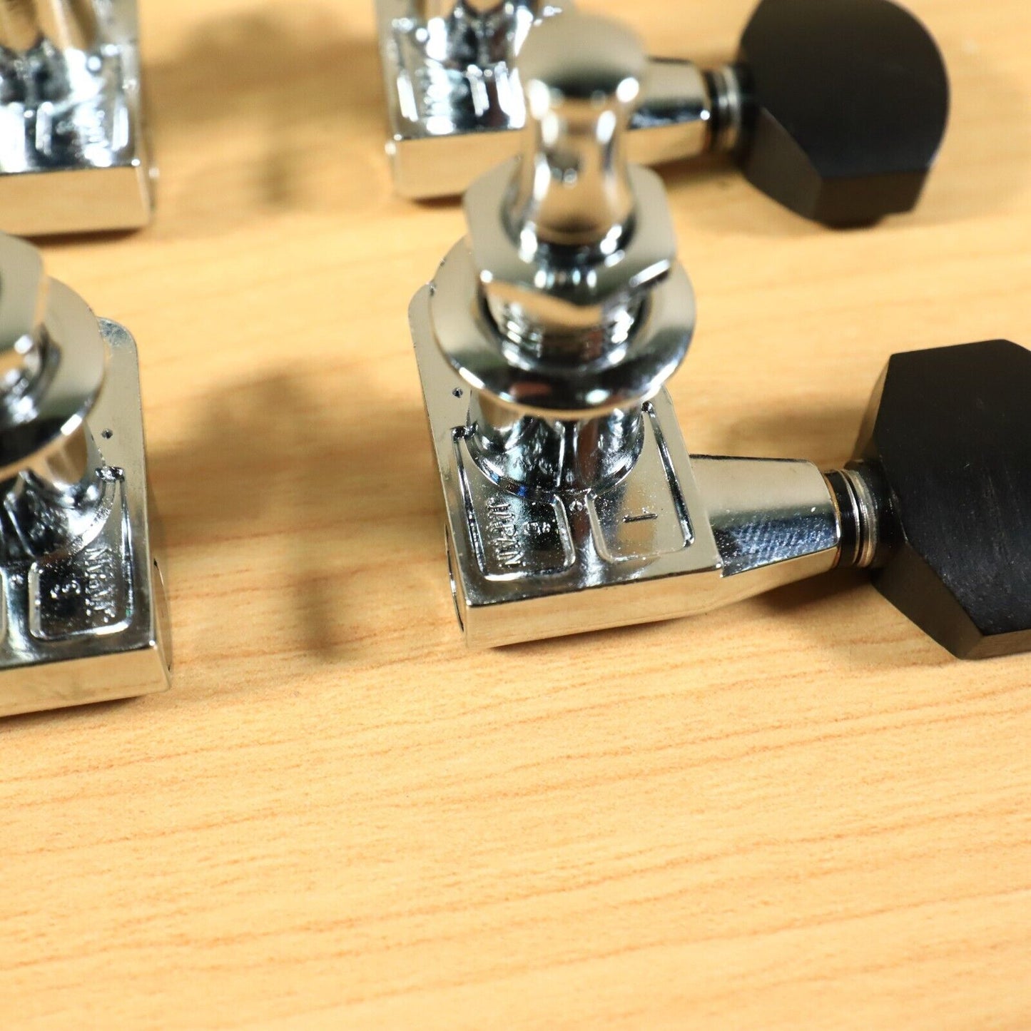 Gotoh SG360 Mini 3x3 Schaller Style Chrome Tuning Black Buttons Japan