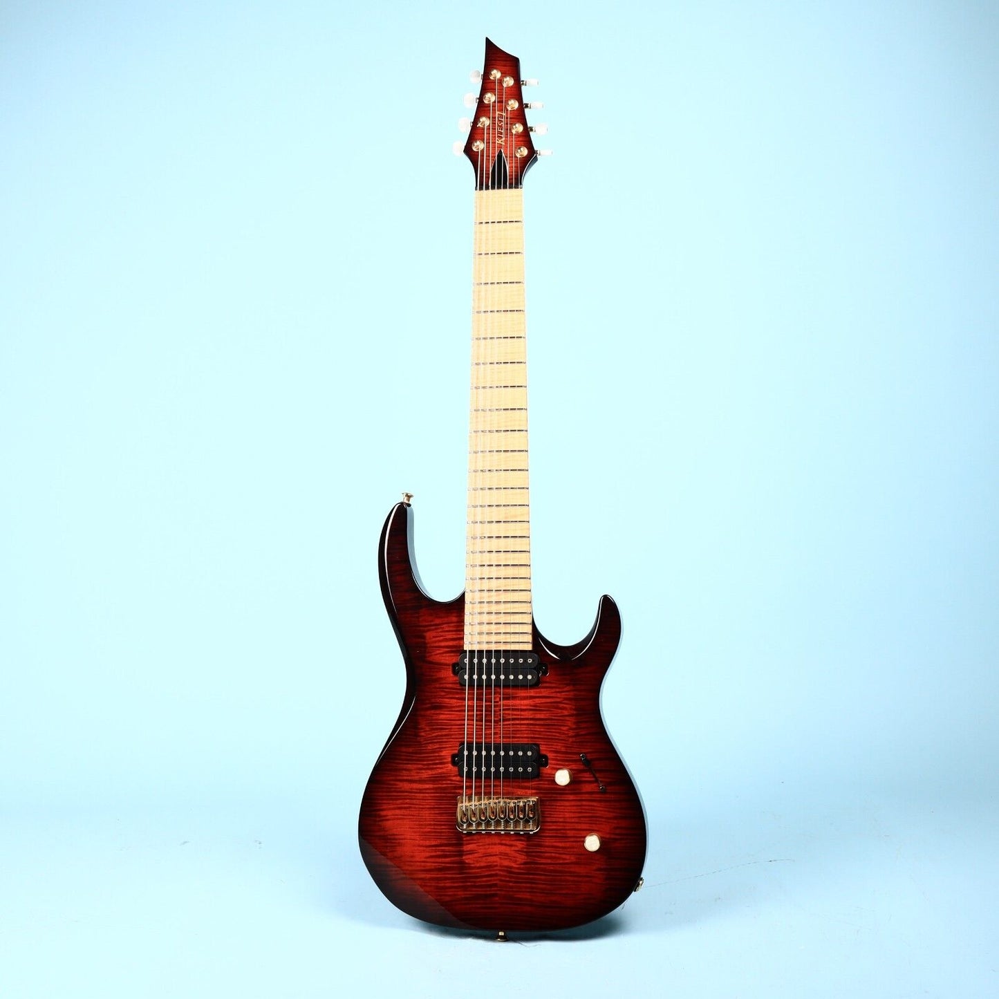 2016 Kiesel Carvin DC800 8 String Neck Thru Orangeburst Flamed