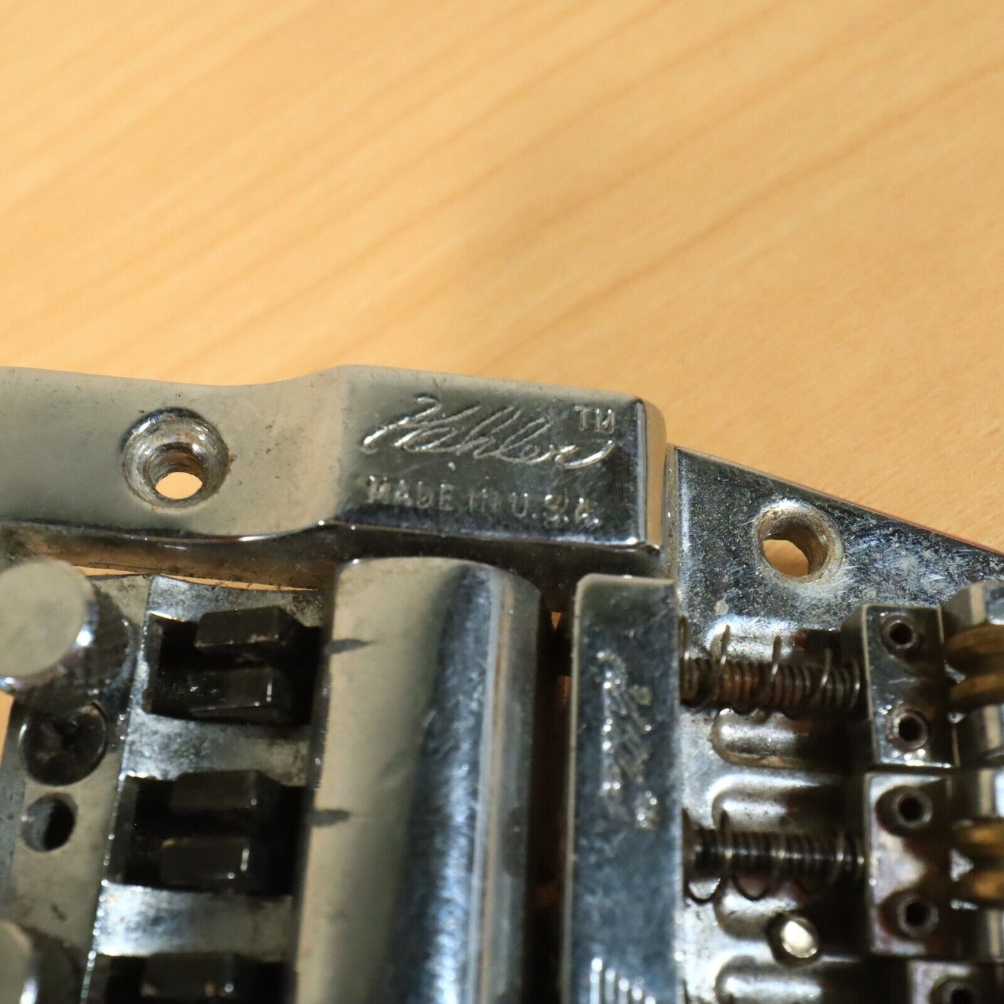 1980s USA Kahler 2300 Guitar Tremolo Bridge Vibrato Chrome Vintage