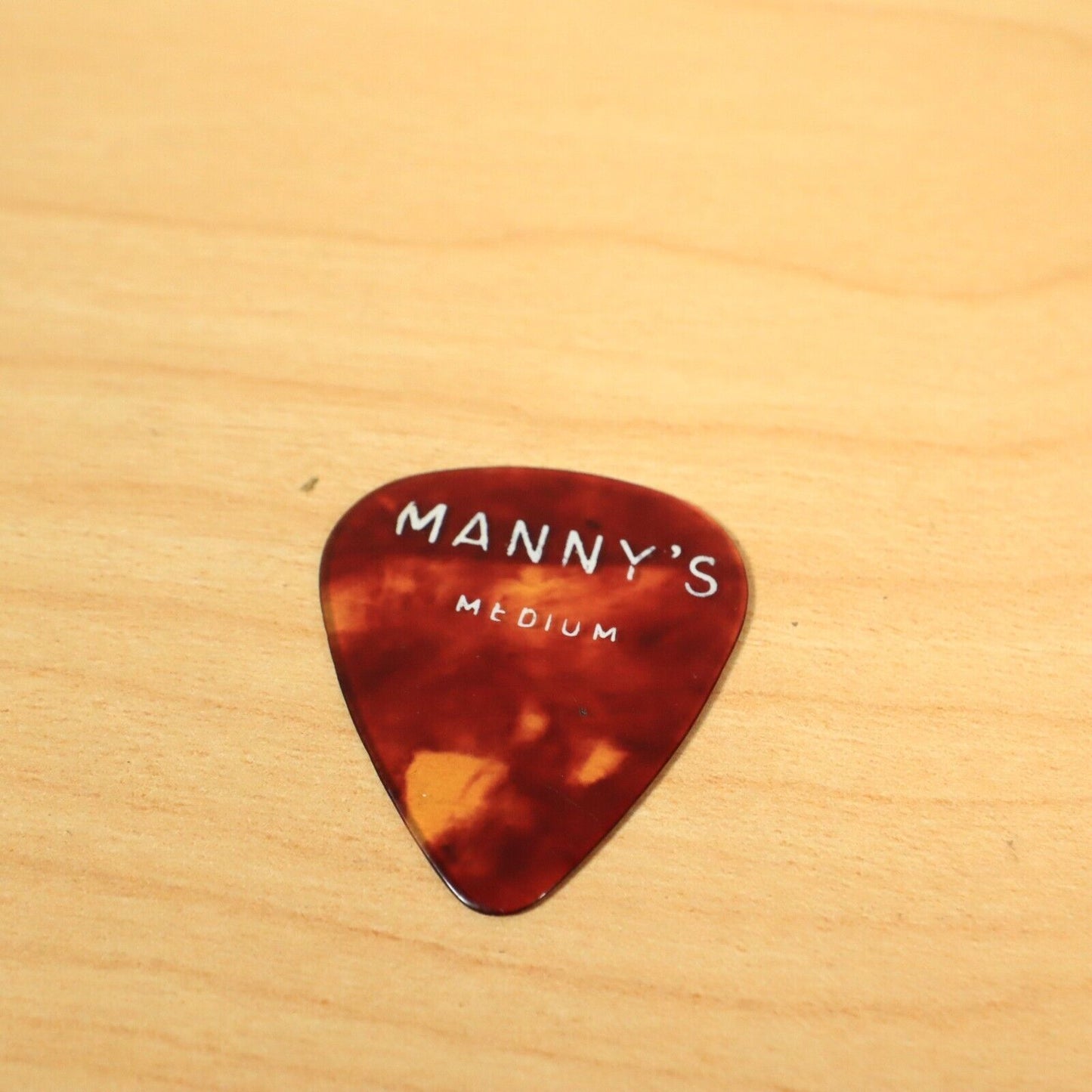 (2) Vintage Manny's Music New York City Faux Shell Guitar Pick Rare, Medium