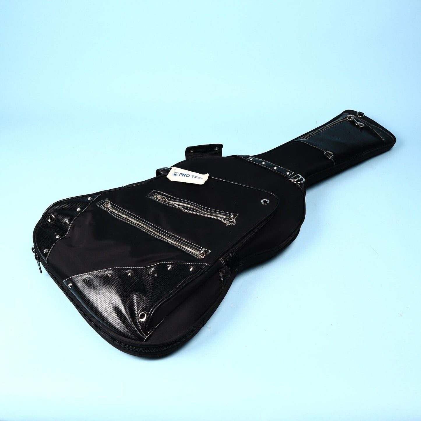 Pro-Tec Chained Gothic Goth Black Electric Guitar Padded Gig Bag Scissorhands