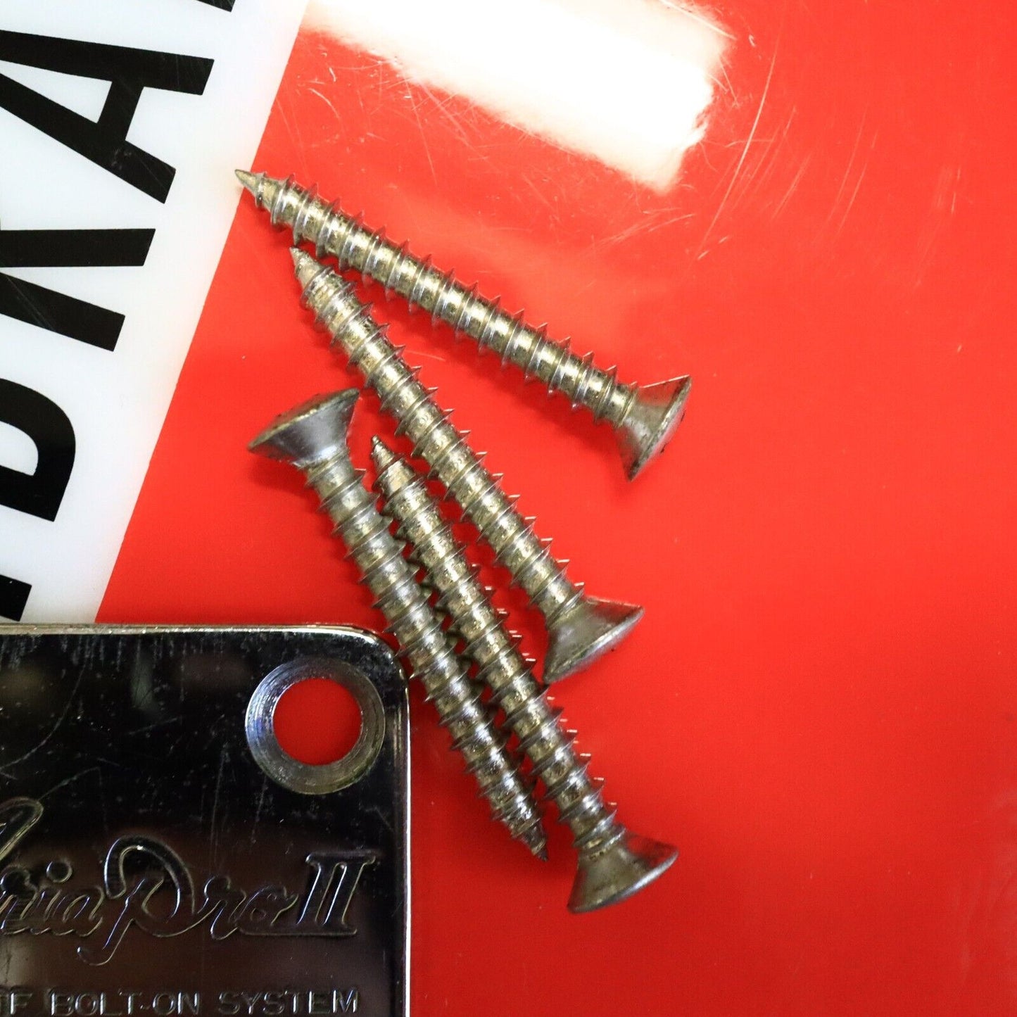 Aria Pro II Neck Plate 1980’s Chrome Urchin Deluxe Guitar Neckplate Japan MIJ