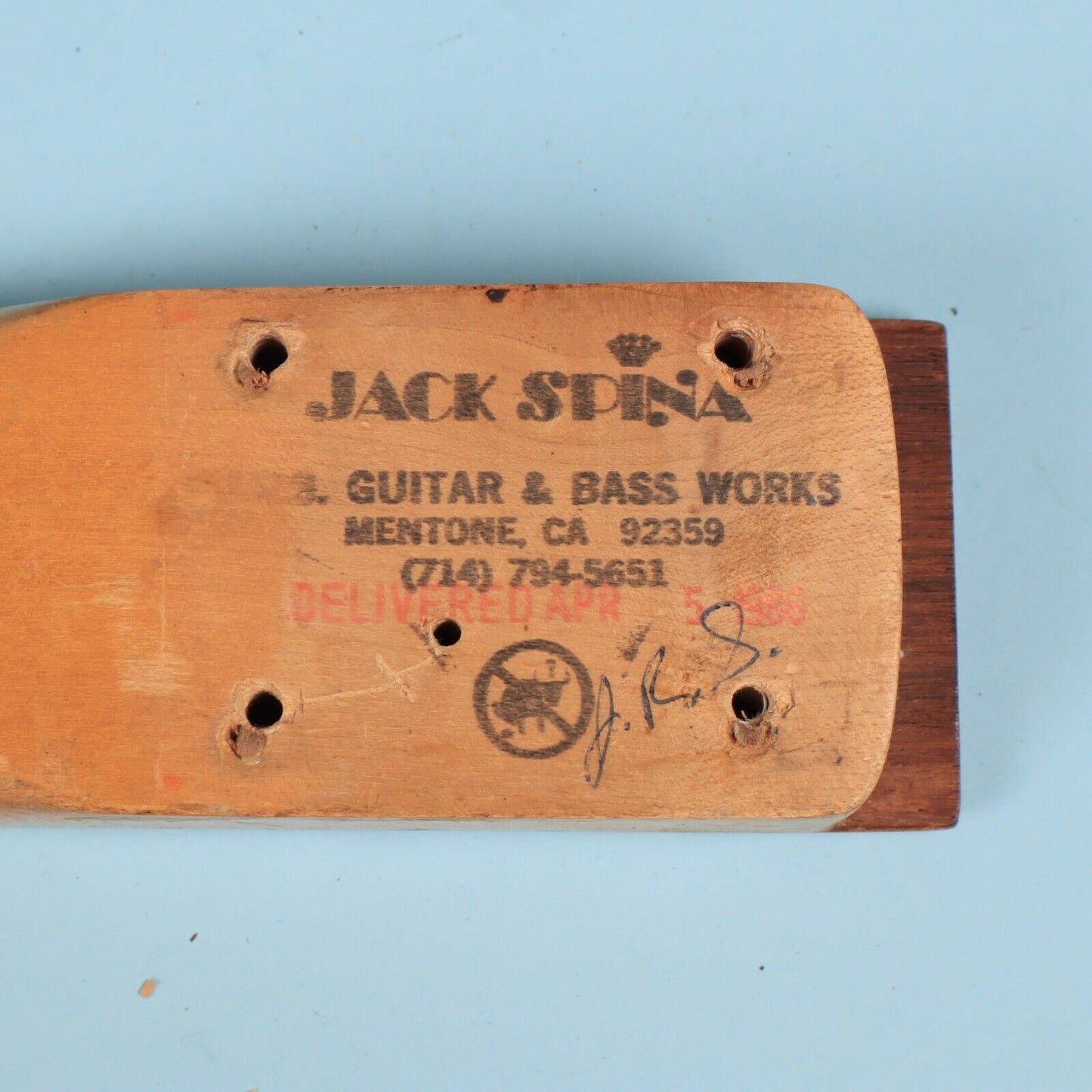 1986 Jack Spina Guitar Works Neck Replacement w/ Gotoh Tuners - Rosewood