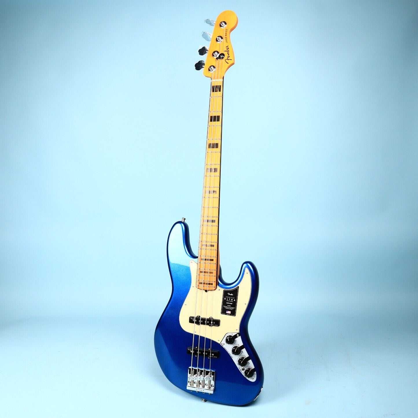 Fender American Ultra Jazz Bass with Maple Fretboard - Cobra Blue