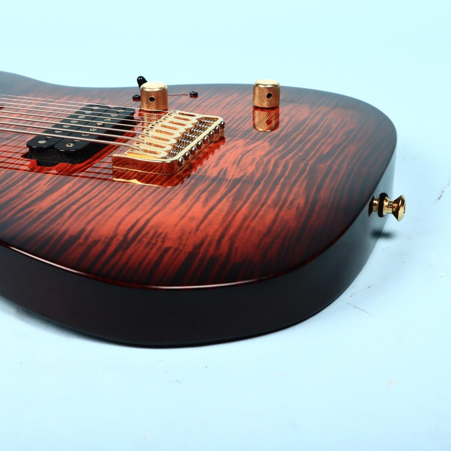 2016 Kiesel Carvin DC800 8 String Neck Thru Orangeburst Flamed