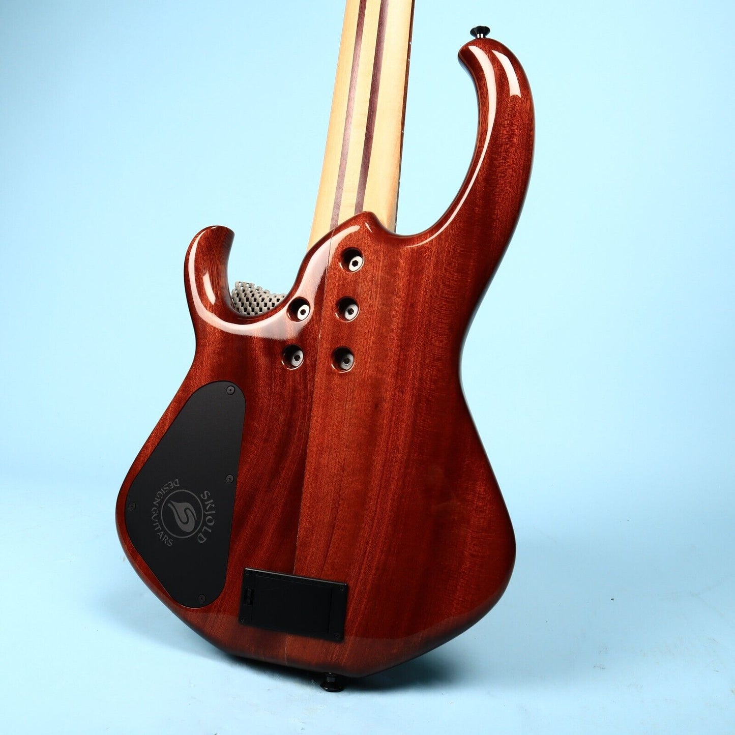 Skjold Exotic Custom Curly Walnut 5 String Bass Guitar