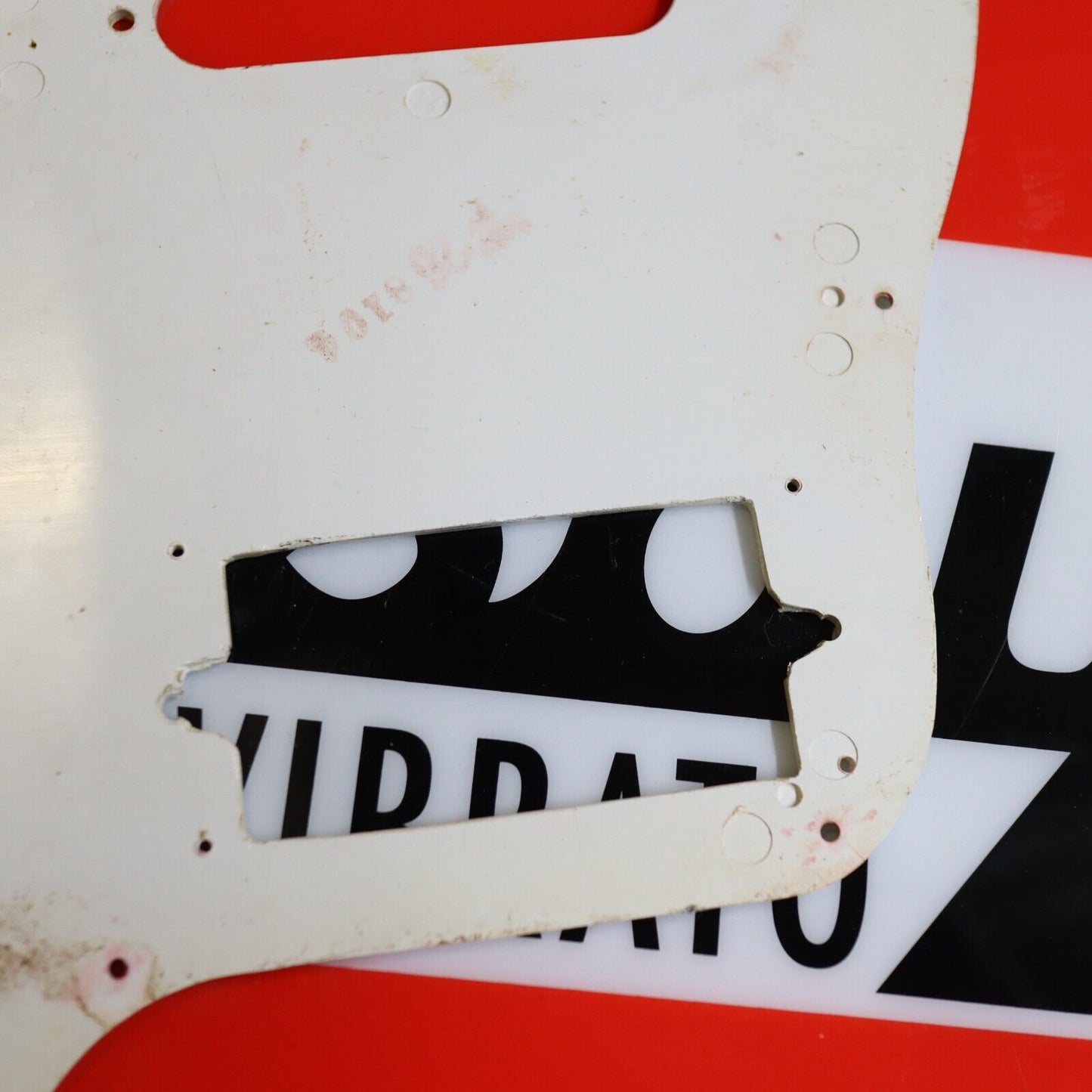 Vintage Original 60s Gibson Guitar Pickguard White Melody Maker HS Modified