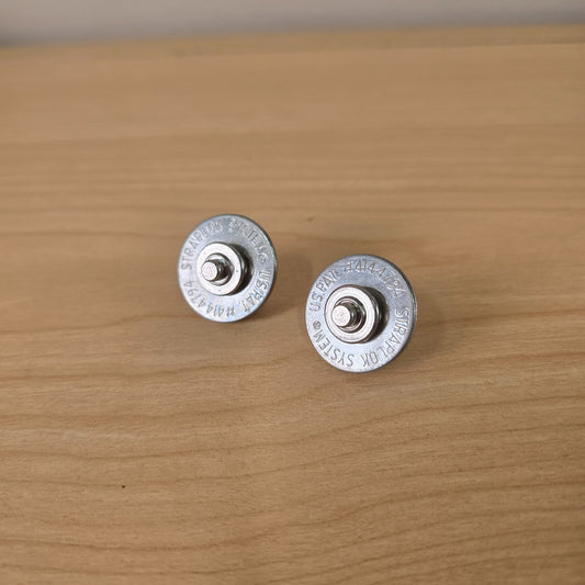 Dunlop Straplok System Nickel Guitar Strap Locks Pair