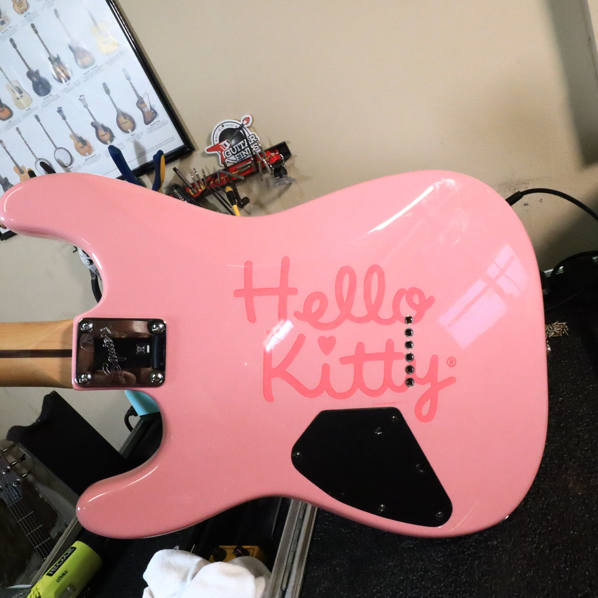 2006 Squier Hello Kitty Stratocaster Pink Electric Guitar
