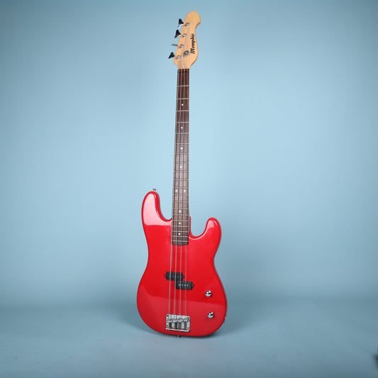 Memphis Precision Style Electric Bass Guitar Red Maple Neck