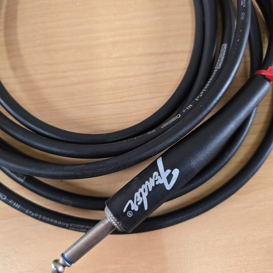 (2) Lot Fender 10ft Whirlwind Accusonic+1 1/4" TS Instrument Cables Pair