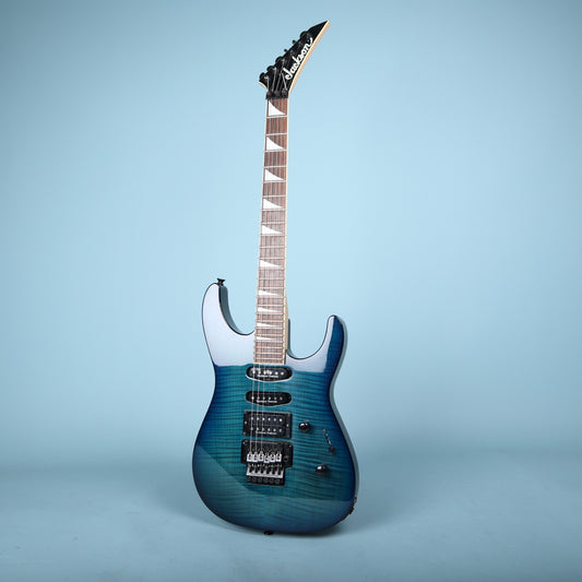 Jackson DK2 Dinky Transparent Blue Burst Seymour Duncan Floyd Rose
