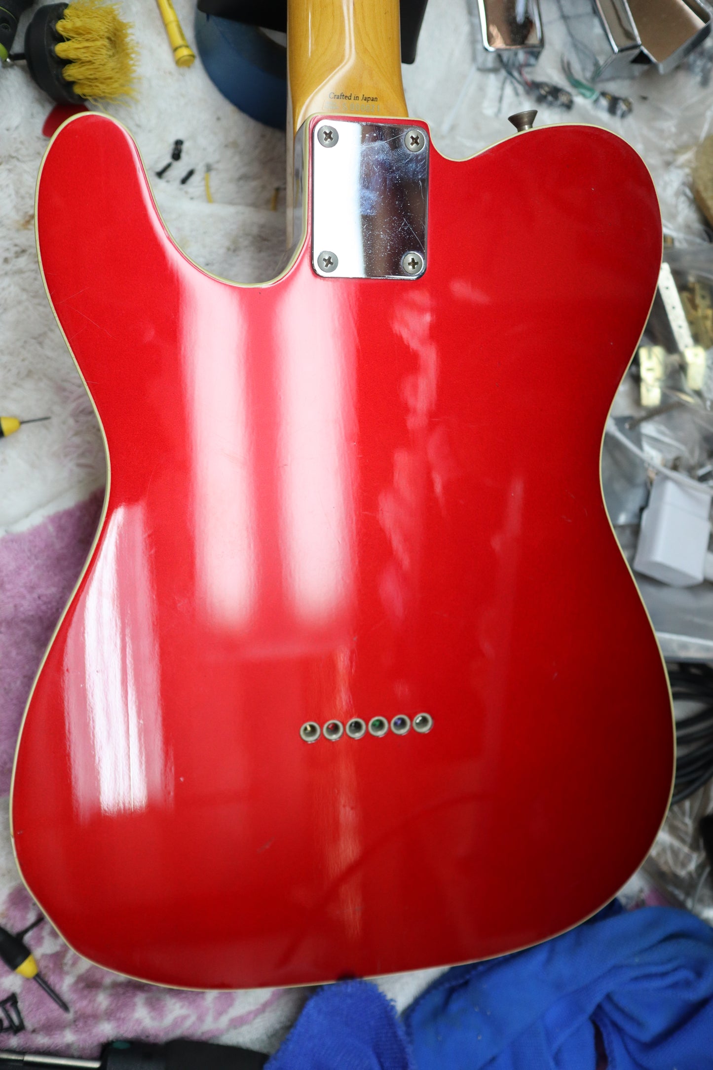 2007 Fender Telecaster Custom Tl-62 Bound Red Reissue Crafted in Japan CIJ
