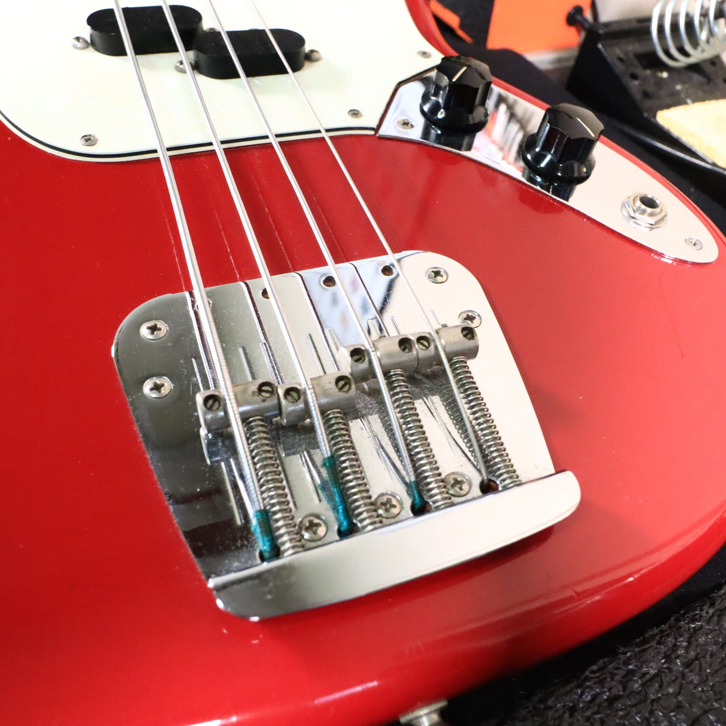 Fender 1968 Mustang Ferrari Dakota Red Short Scale Bass Guitar