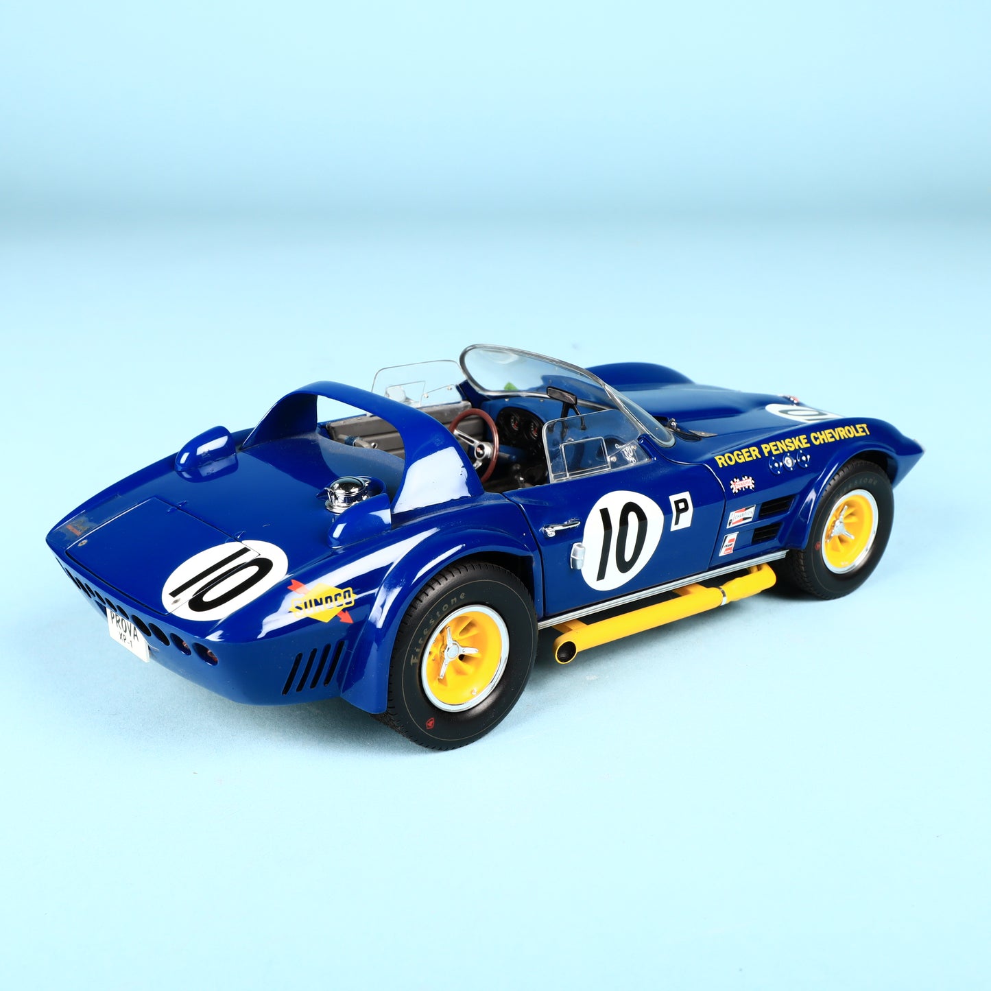 Exoto 1/18 Scale Chevrolet Corvette Grand Sport #10 Blue Sunoco