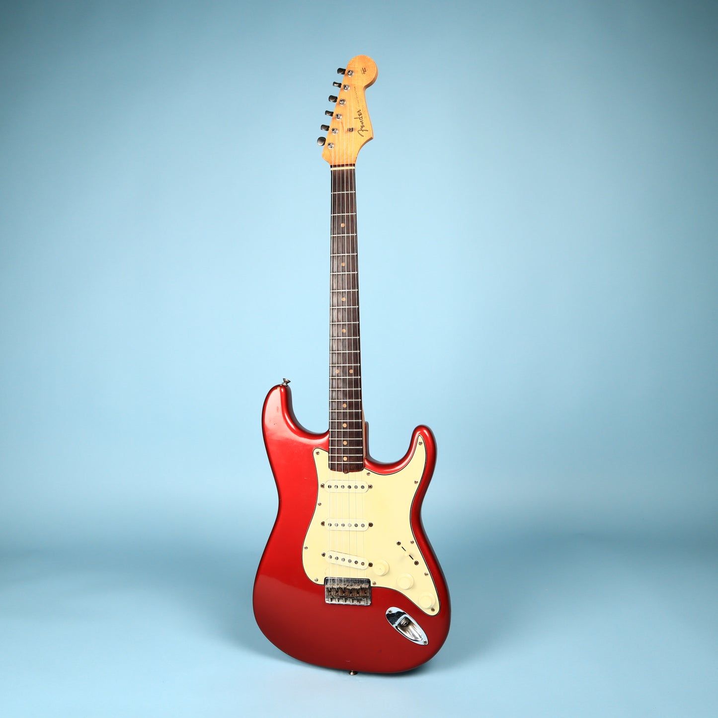 1963 Fender Stratocaster Hardtail Refin Red Electric Guitar w/ Original Case