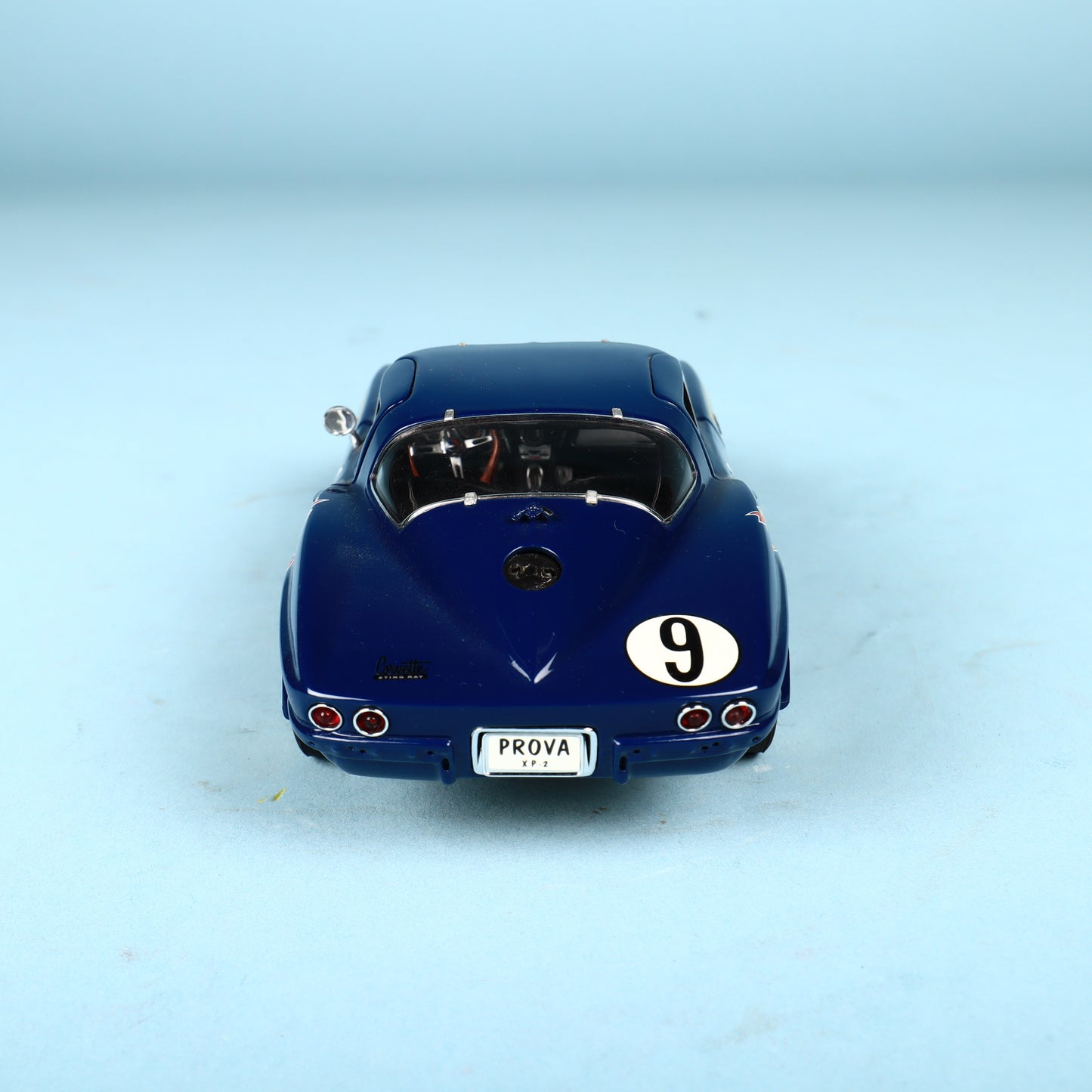 Corvette Diecast Car Exoto 1:18 1966 Stingray #9 Race Penske Sunoco