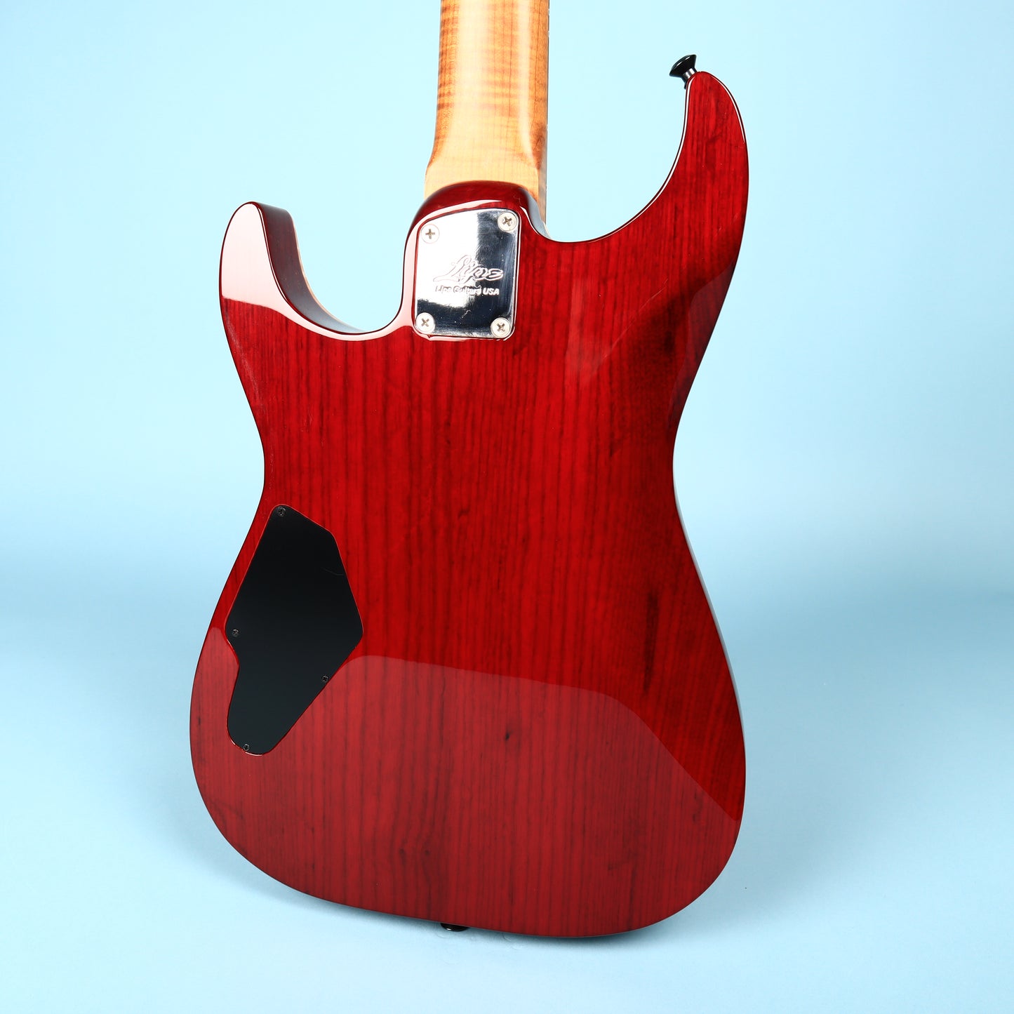 Lipe Virtuoso 7 Fanned Fret Curly Maple Seven String Electric Guitar Fireburst