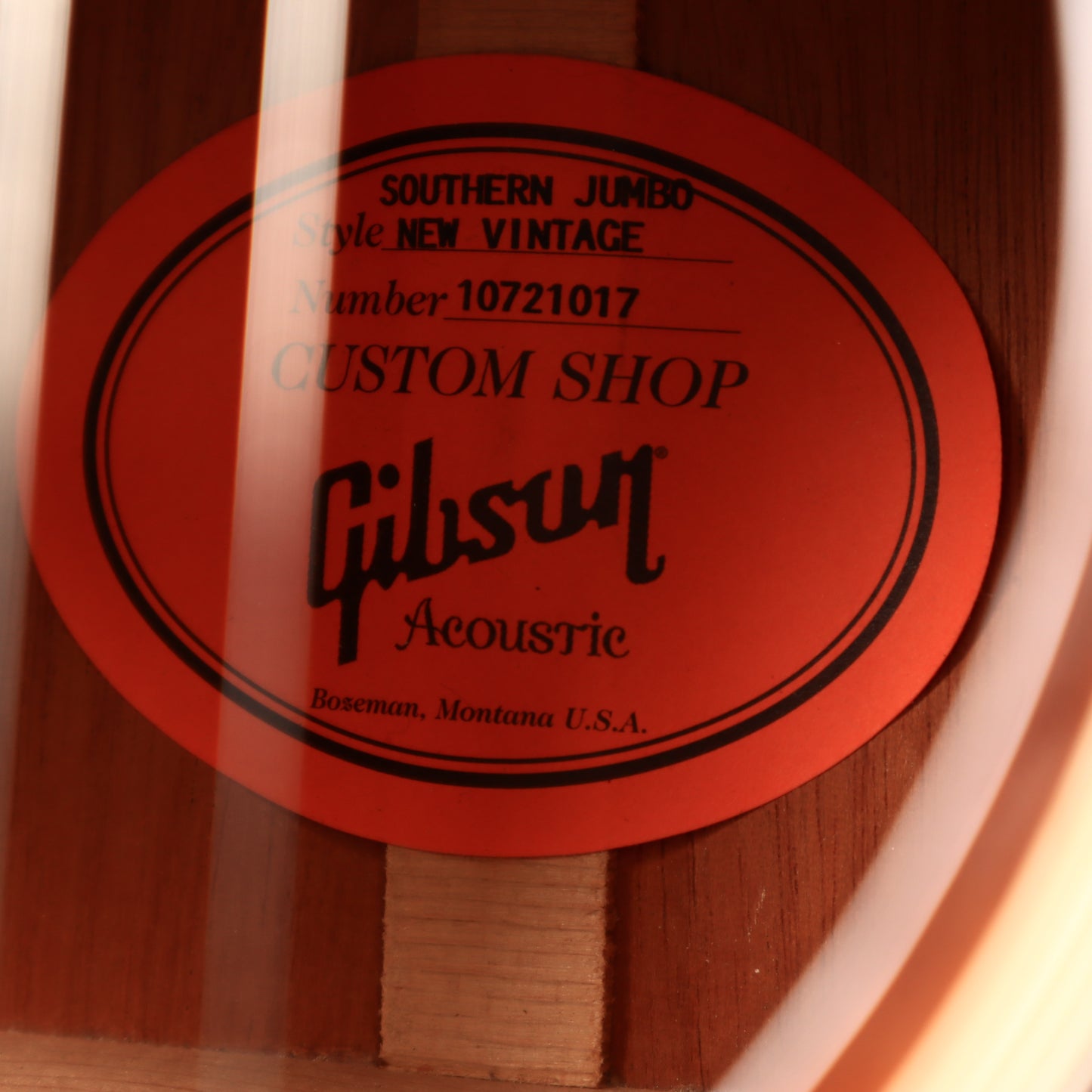 2011 Gibson Custom Shop Southern Jumbo Acoustic Electric