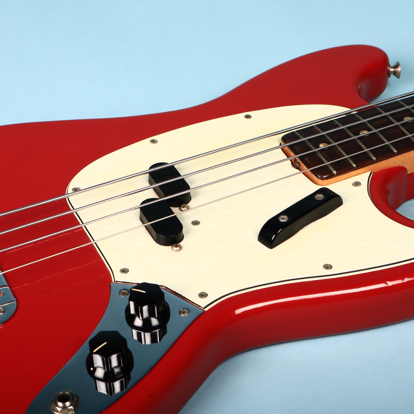 Fender 1968 Mustang Ferrari Dakota Red Short Scale Bass Guitar