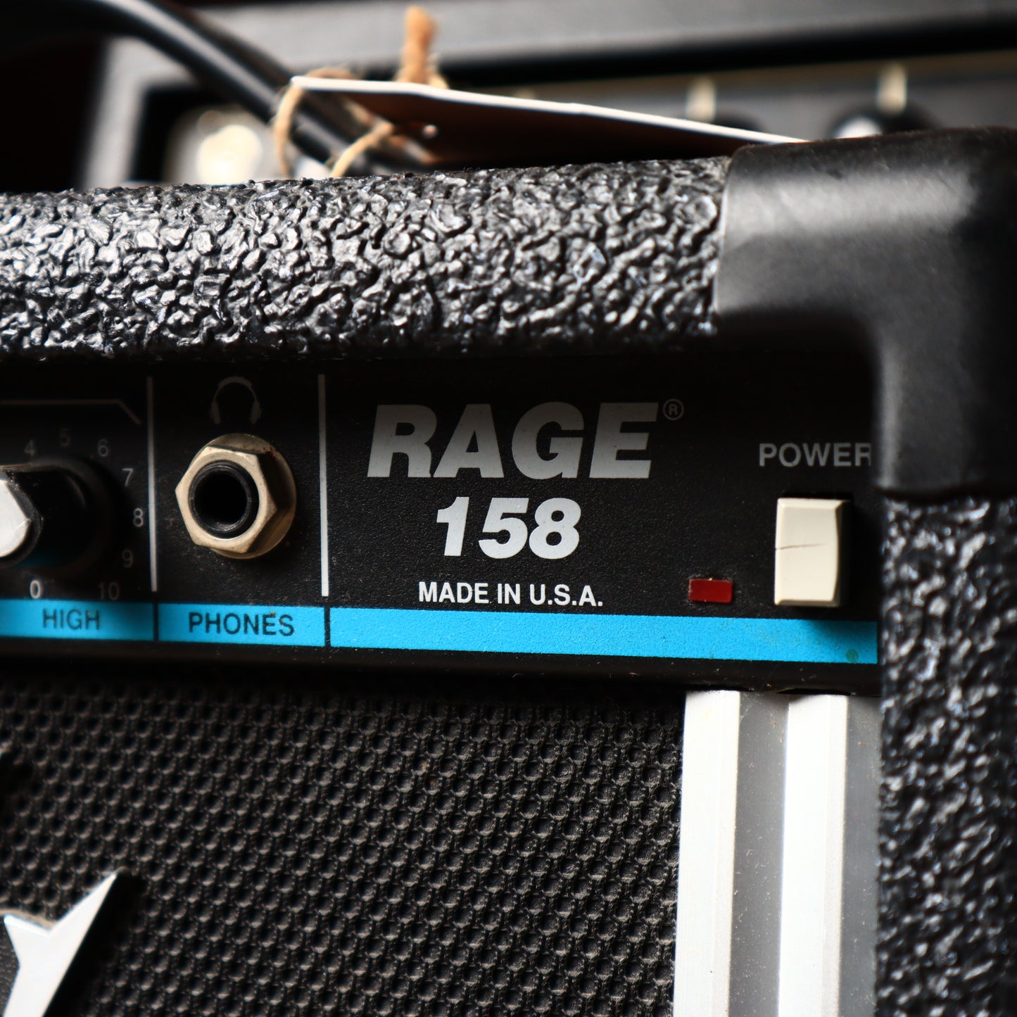 Peavey Rage 158 Guitar Teal Stripe Amp 15 Watts USA Made