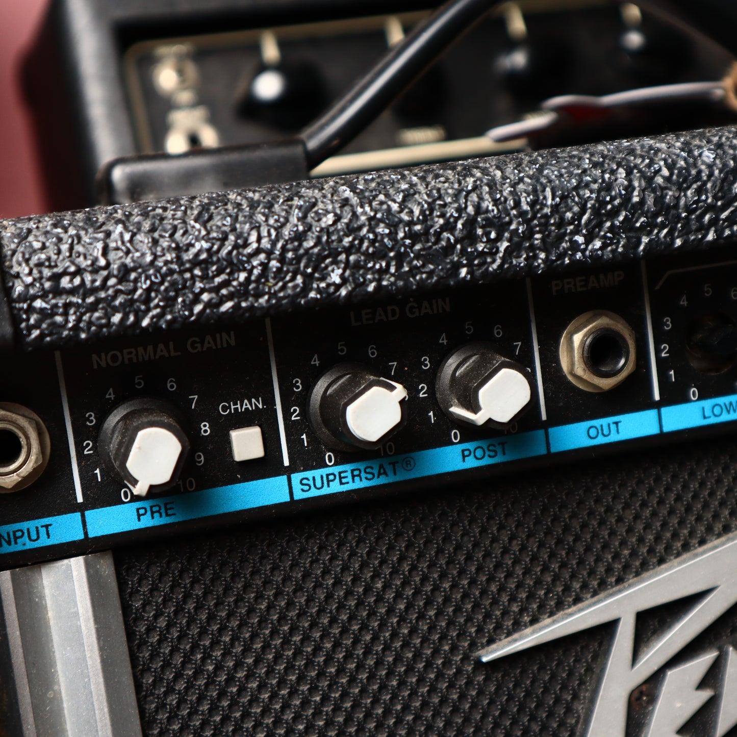Peavey Rage 158 Guitar Teal Stripe Amp 15 Watts USA Made
